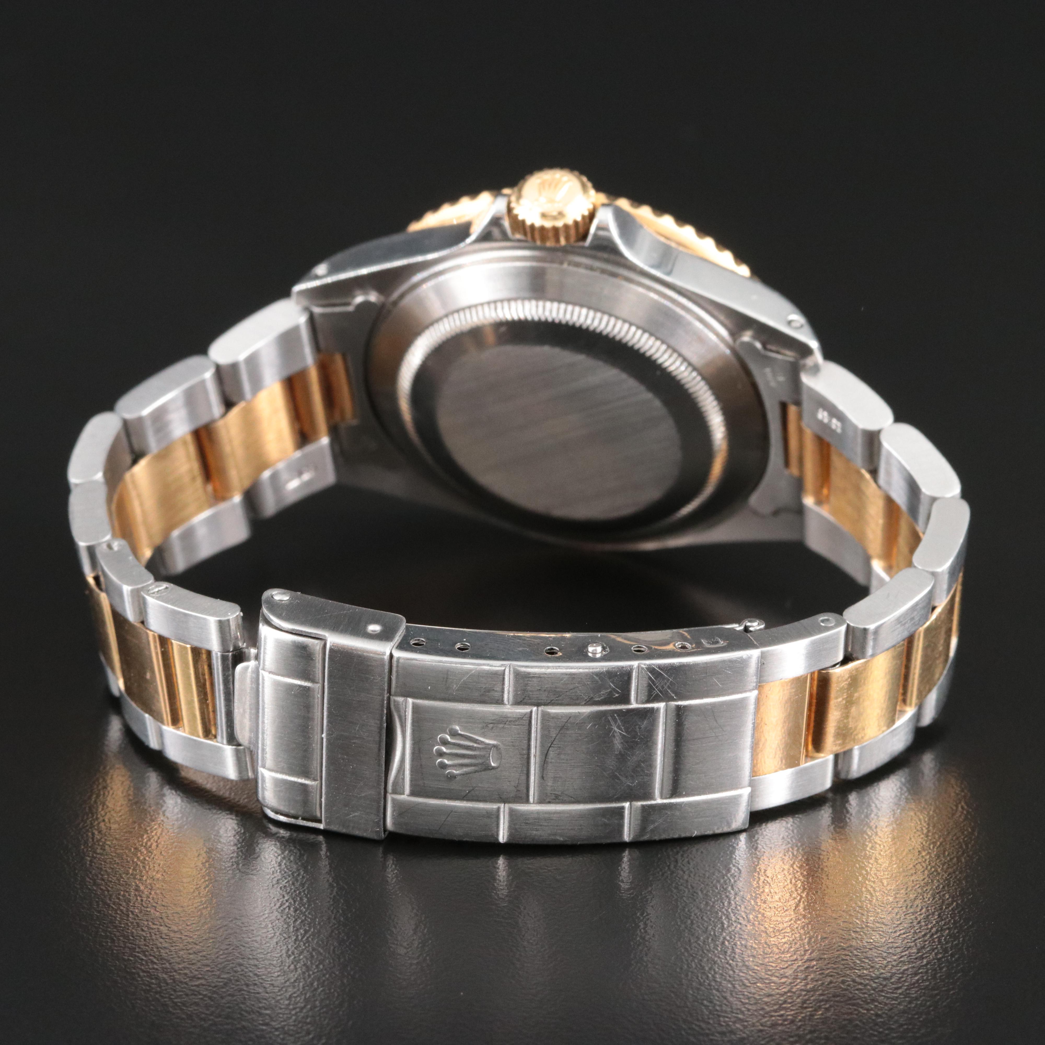 1993-94 Rolex Submariner Date Black Dial Two-Tone 16613 Watch