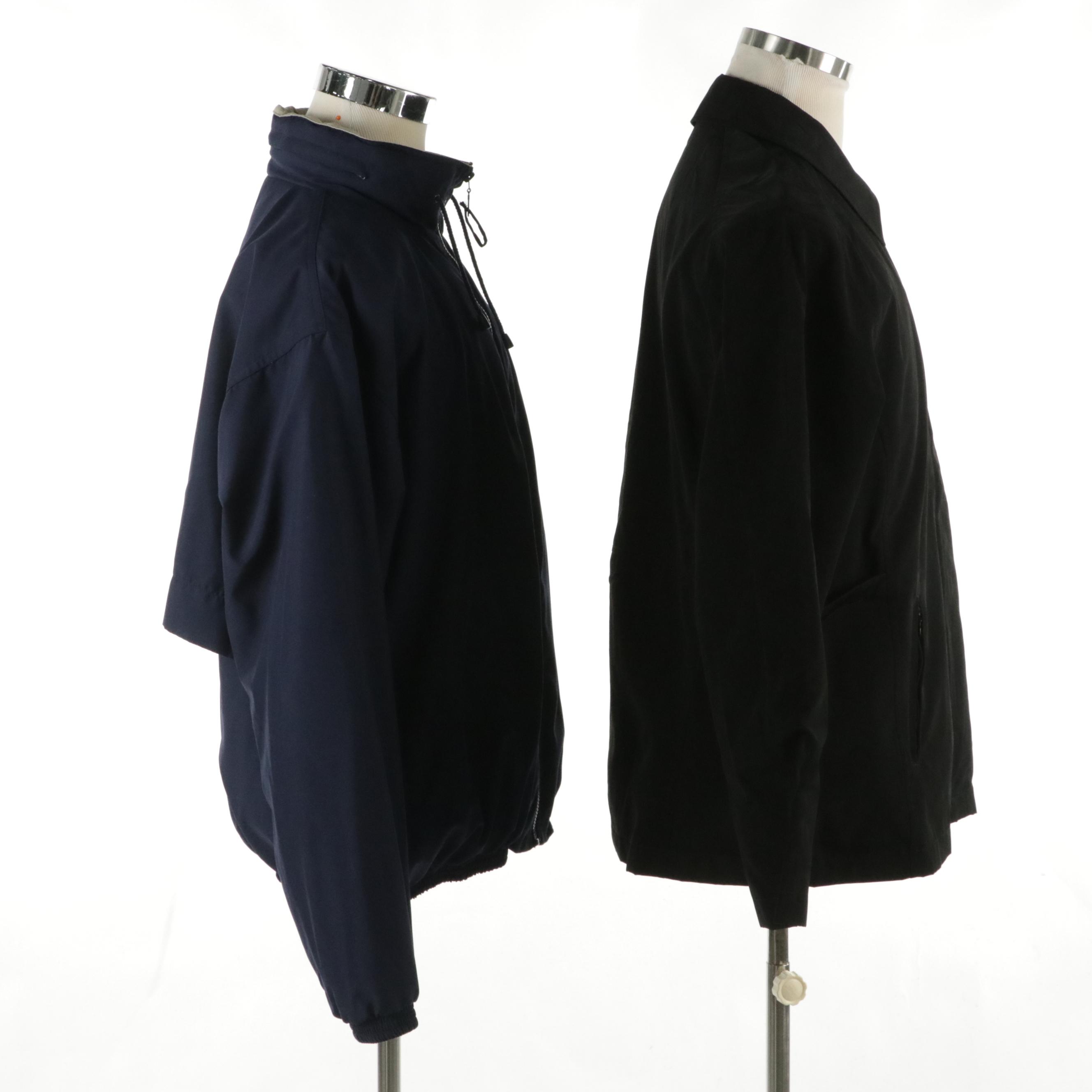 Men's Vantage Packable Hood Zip Jacket and Women's Port Authority Zip Jacket