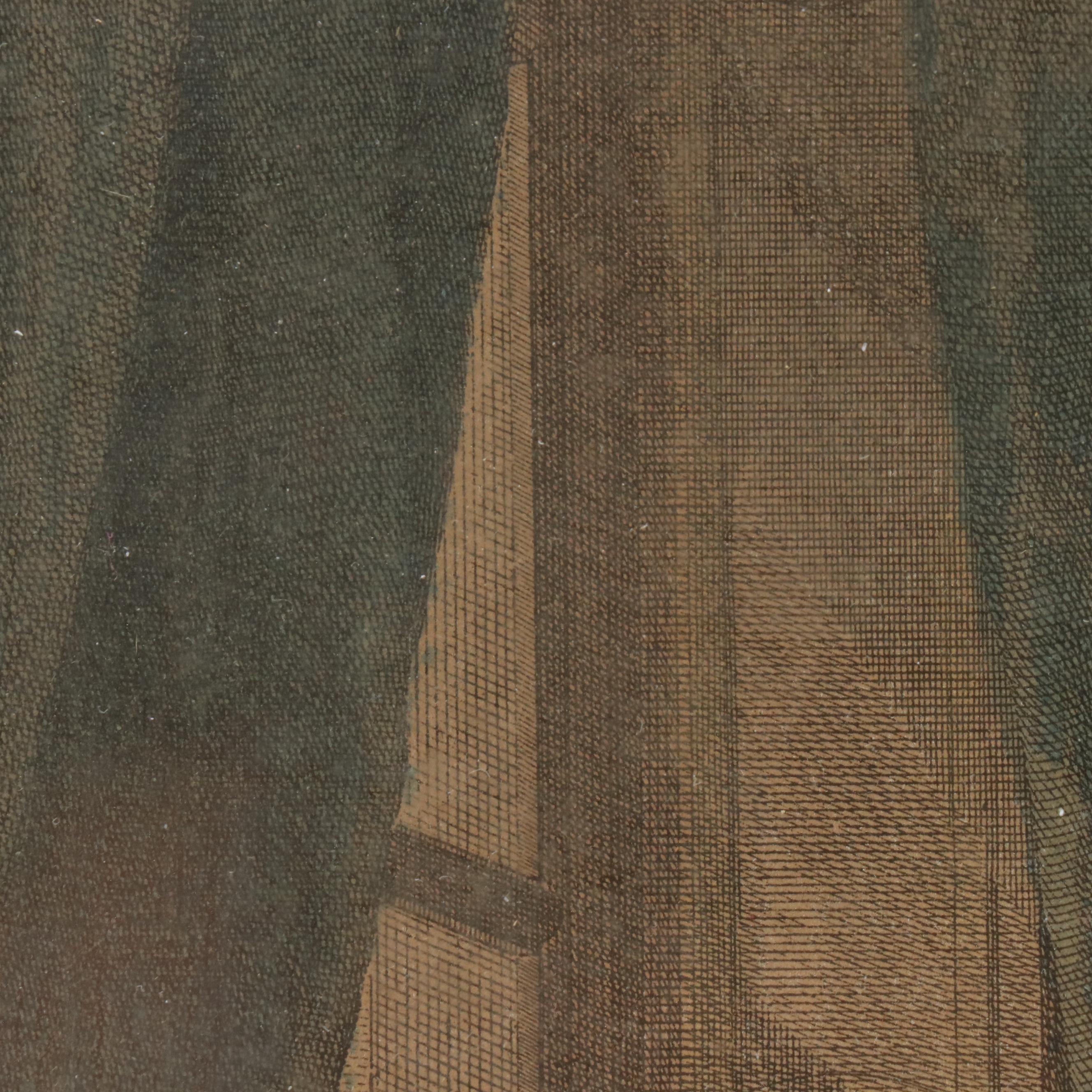 After Sigmund Freudenberger Hand-Colored Engraving "La Toilette," 1774