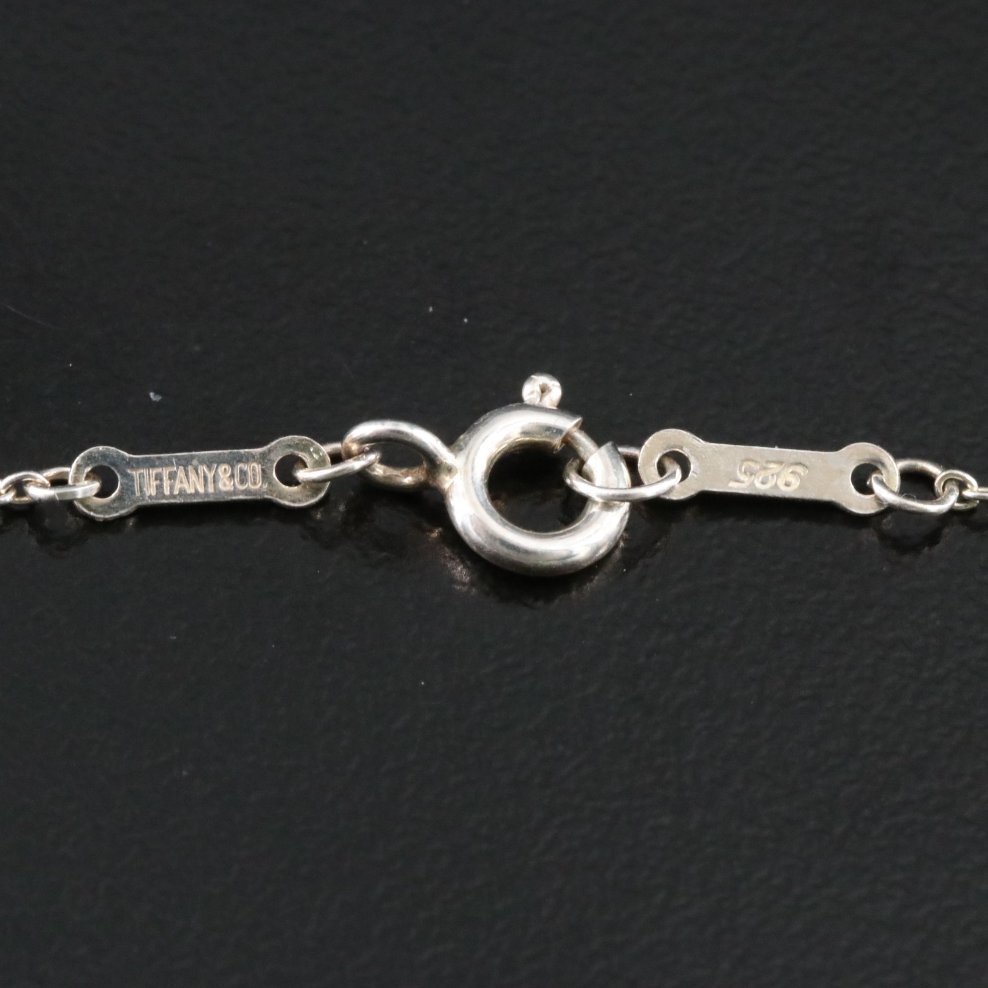 Elsa Peretti for Tiffany & Co. Alphabet Letter Sterling Initial K Necklace