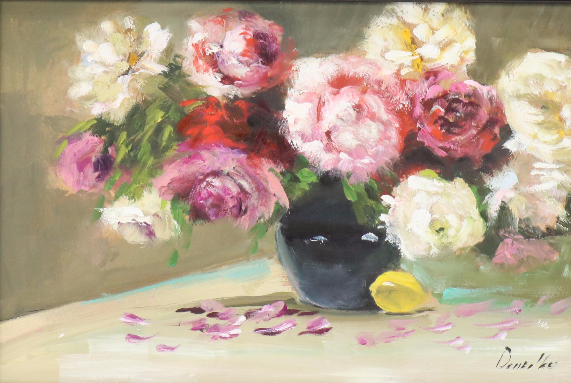 Natalia Demenko Floral Still Life Oil Painting, 21st Century