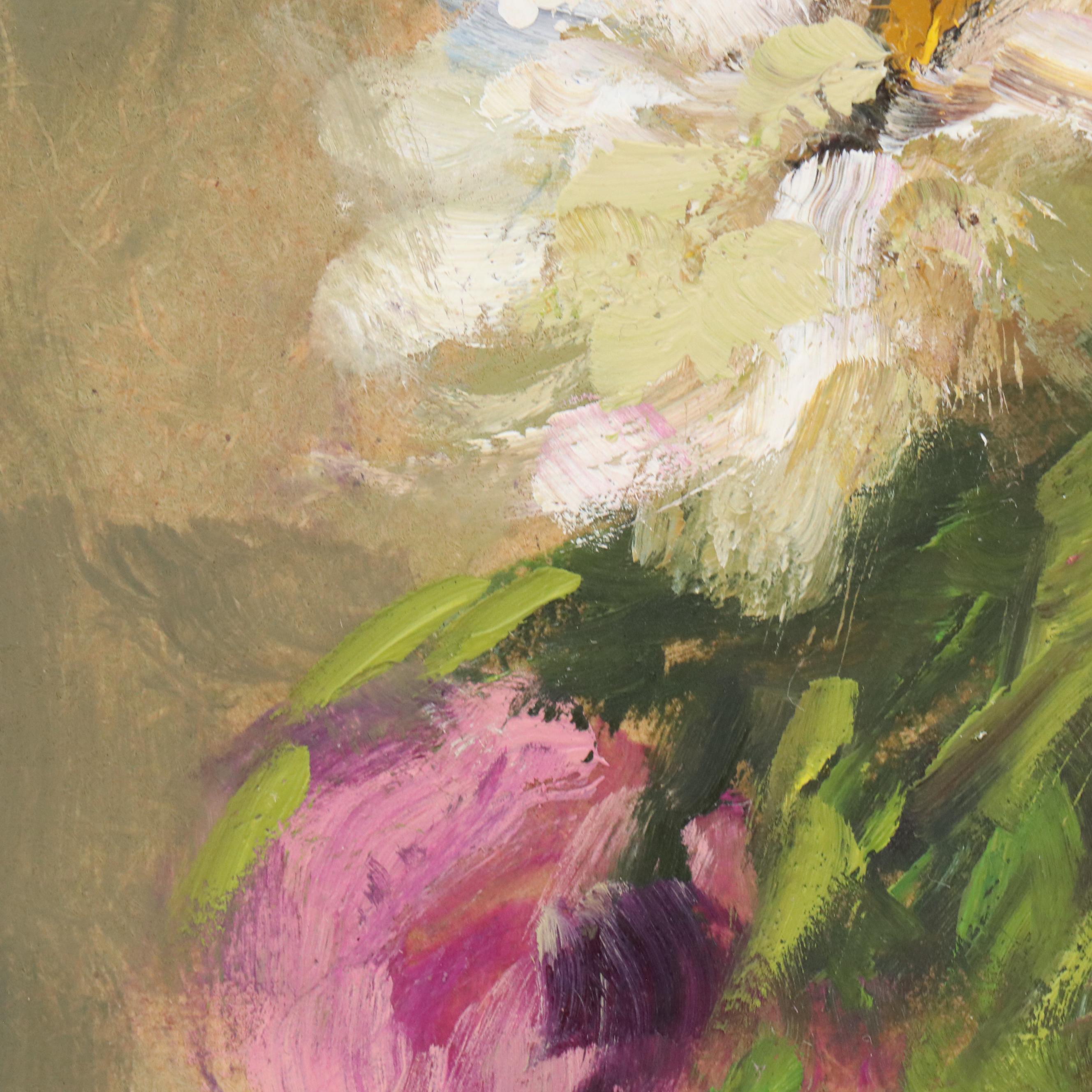 Natalia Demenko Floral Still Life Oil Painting, 21st Century