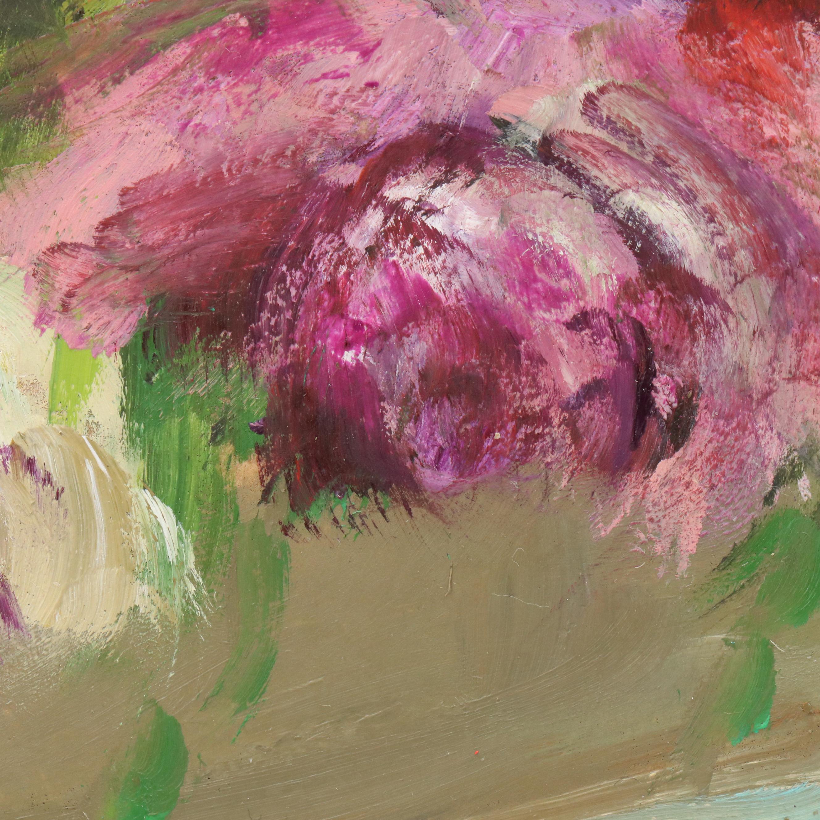 Natalia Demenko Floral Still Life Oil Painting, 21st Century