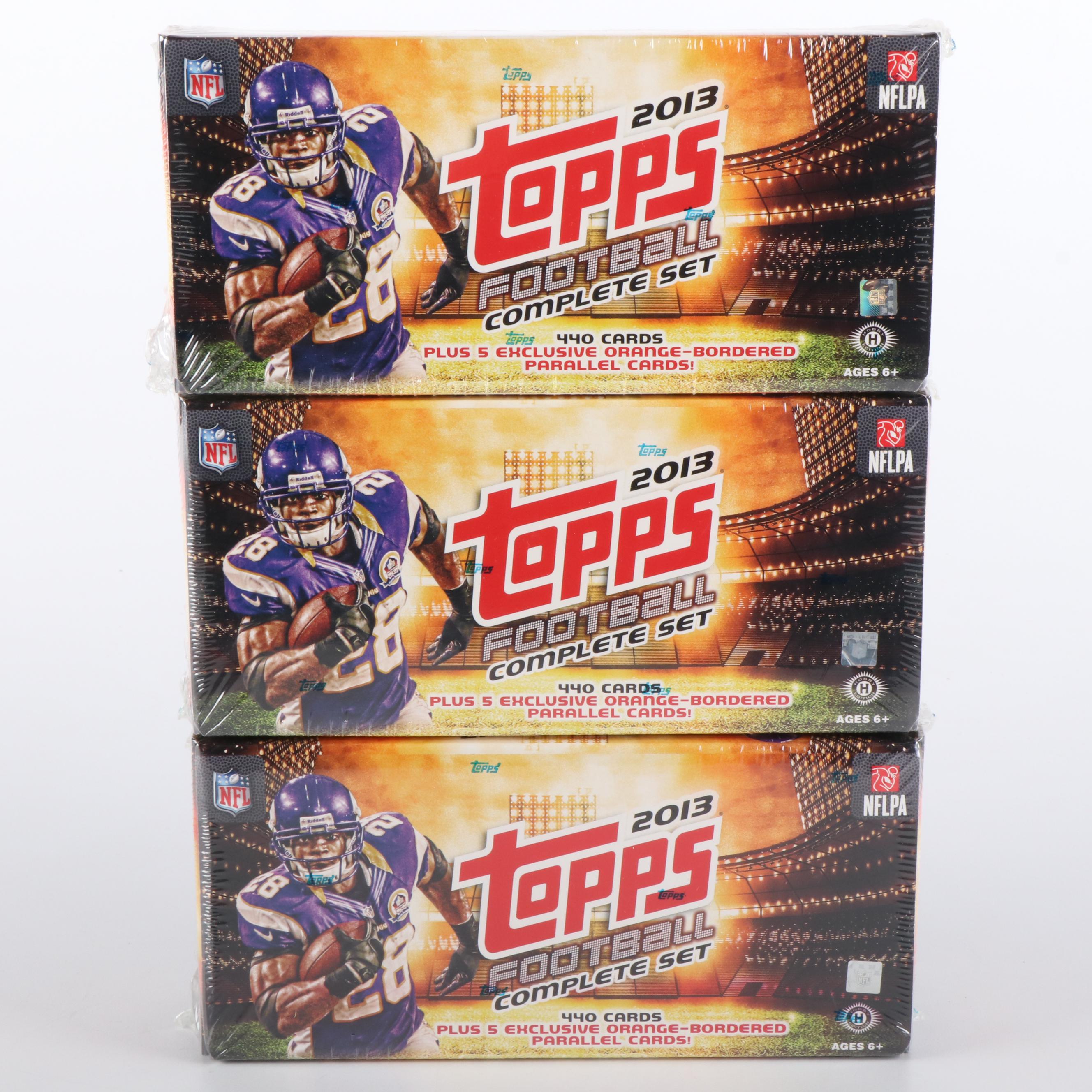 2011 and 2013 Topps Sealed Football Card Sets Featuring Travis Kelce Rookies