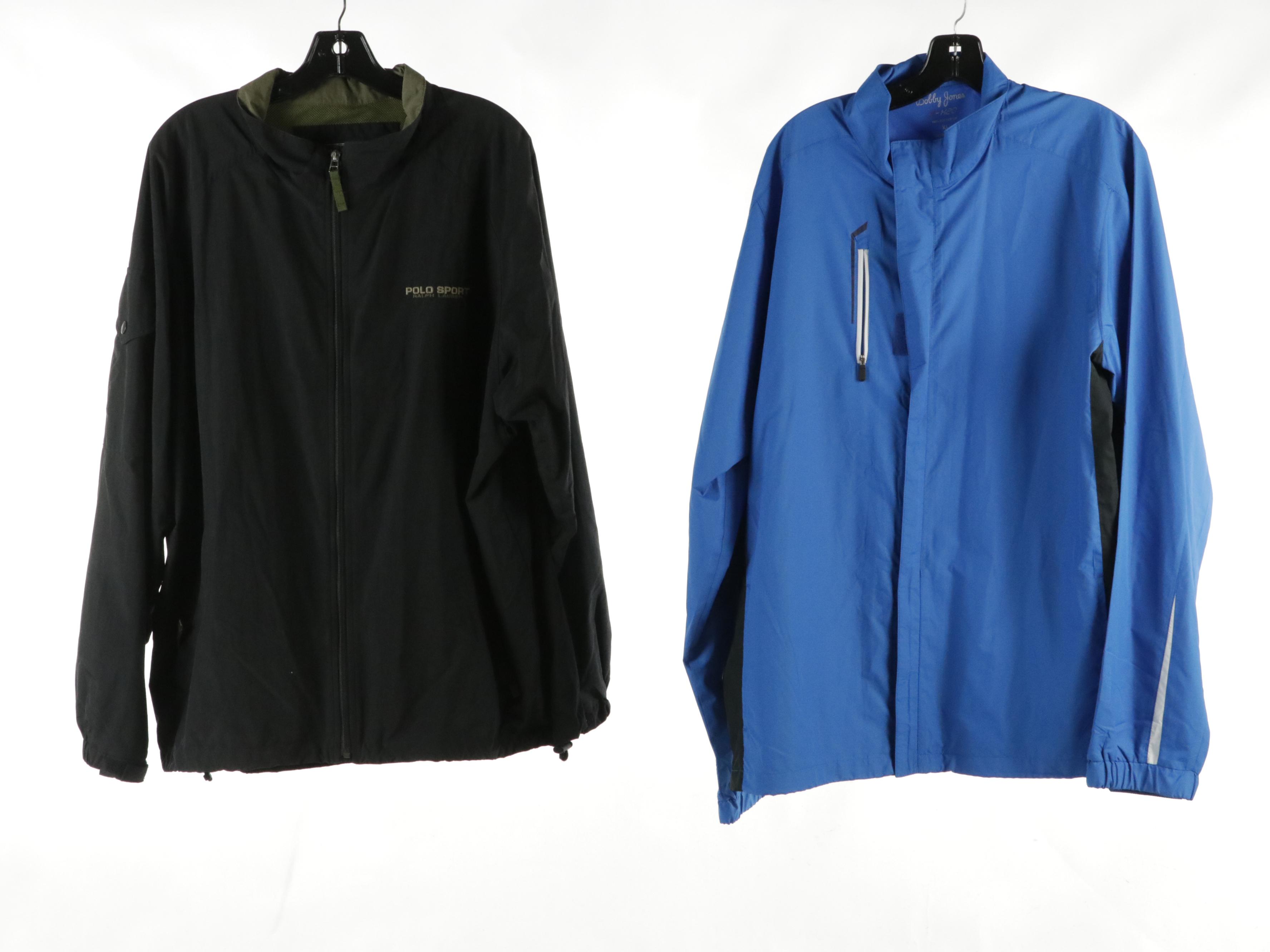 Men's Callaway, Ralph Laren Polo Sport, Bobby Jones, and Paradox Zip Jackets