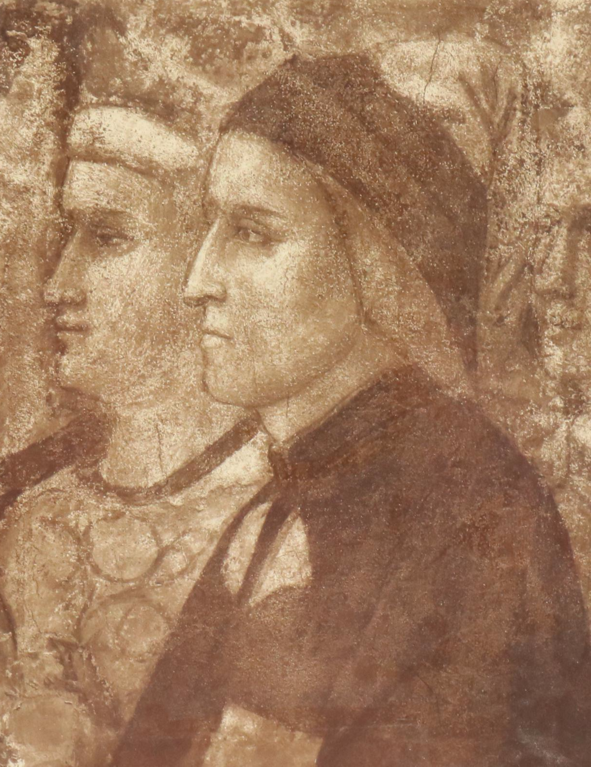 Reproduction Print After Giotto di Bondone "Paradise, Detail of Dante Alighieri"