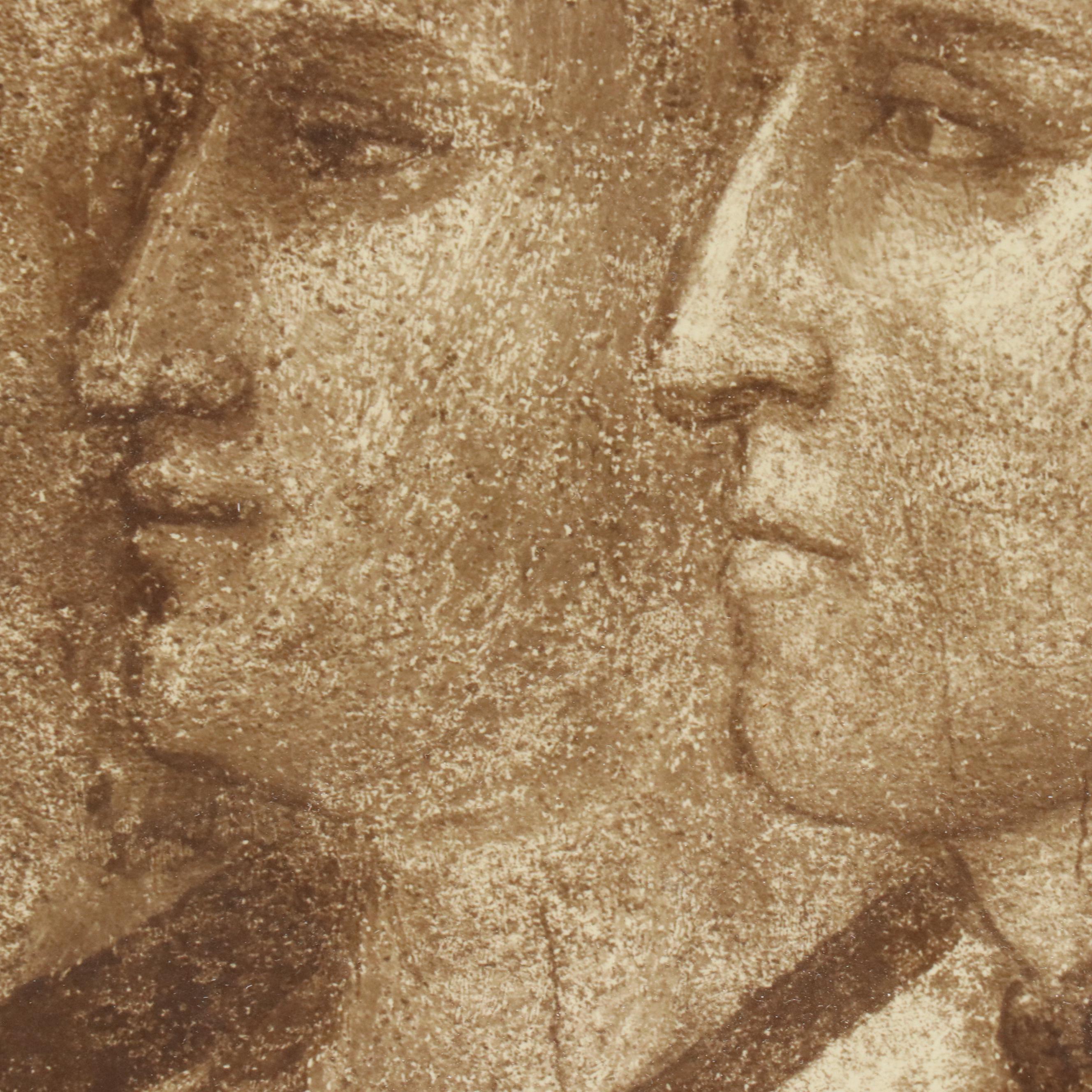 Reproduction Print After Giotto di Bondone "Paradise, Detail of Dante Alighieri"