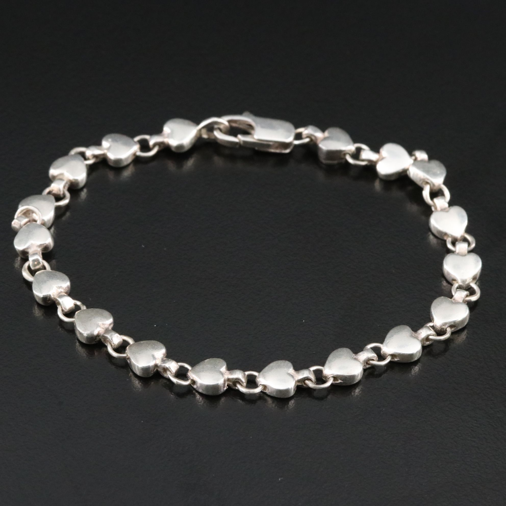 Tiffany & Co. Sterling Chain of Hearts Bracelet