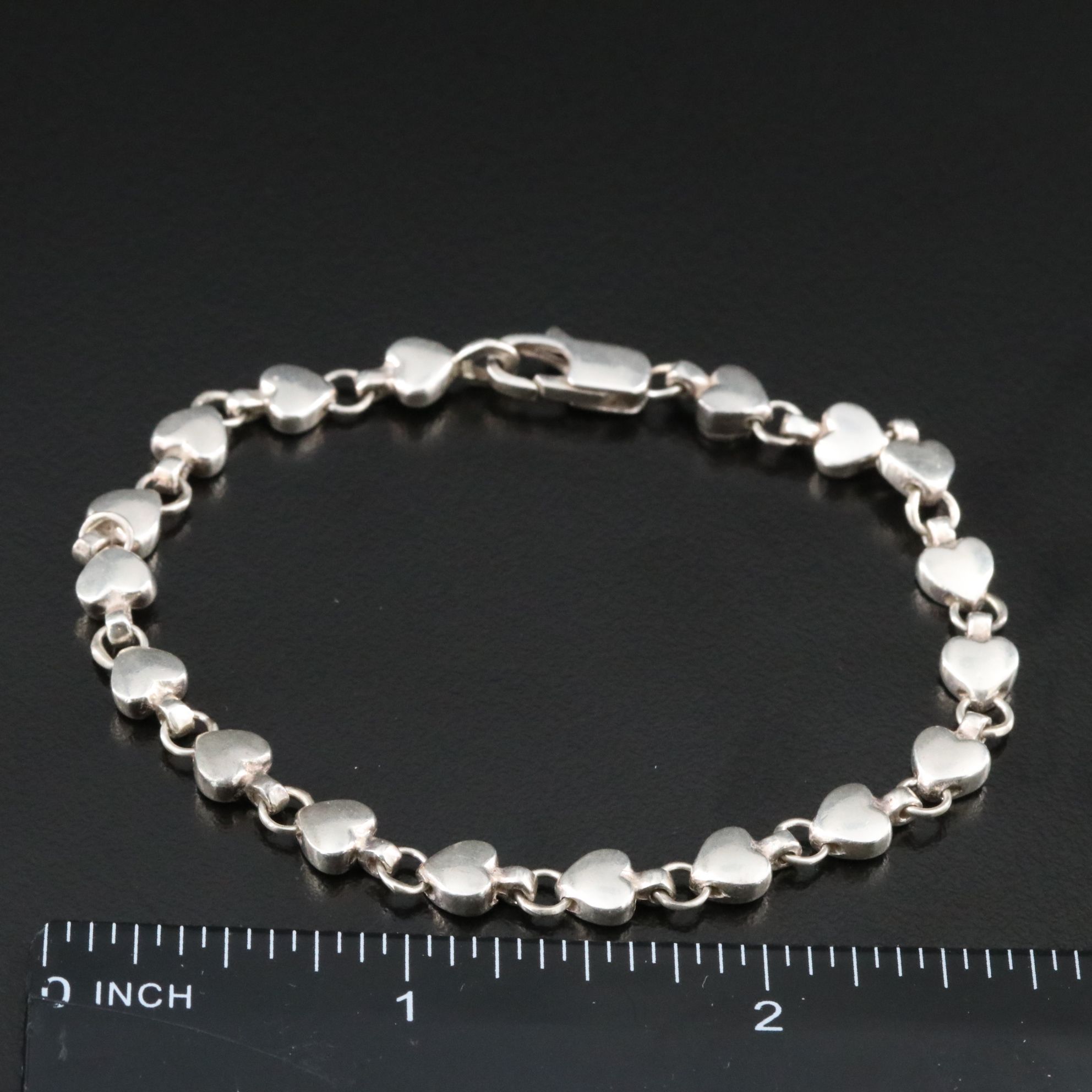 Tiffany & Co. Sterling Chain of Hearts Bracelet