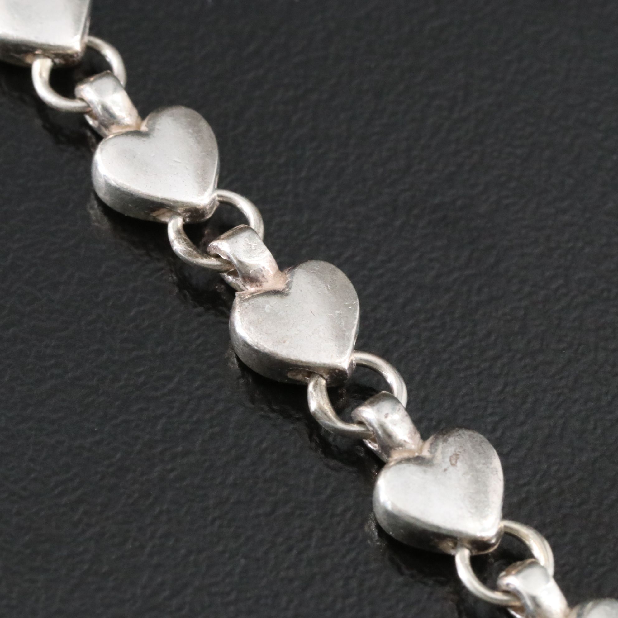 Tiffany & Co. Sterling Chain of Hearts Bracelet