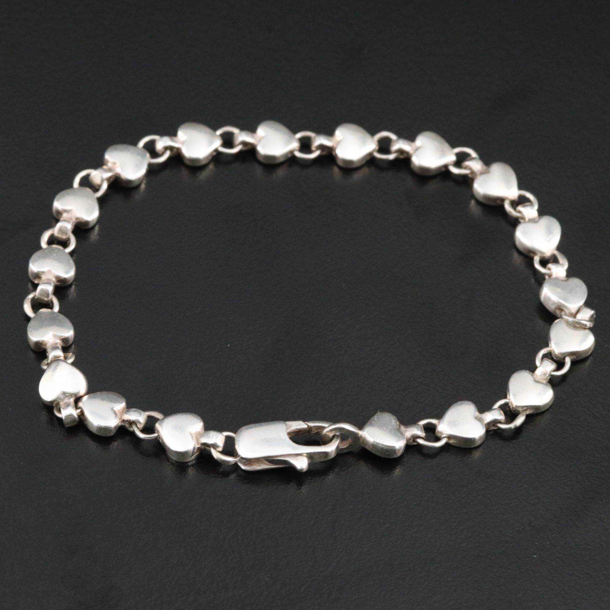 Tiffany & Co. Sterling Chain of Hearts Bracelet