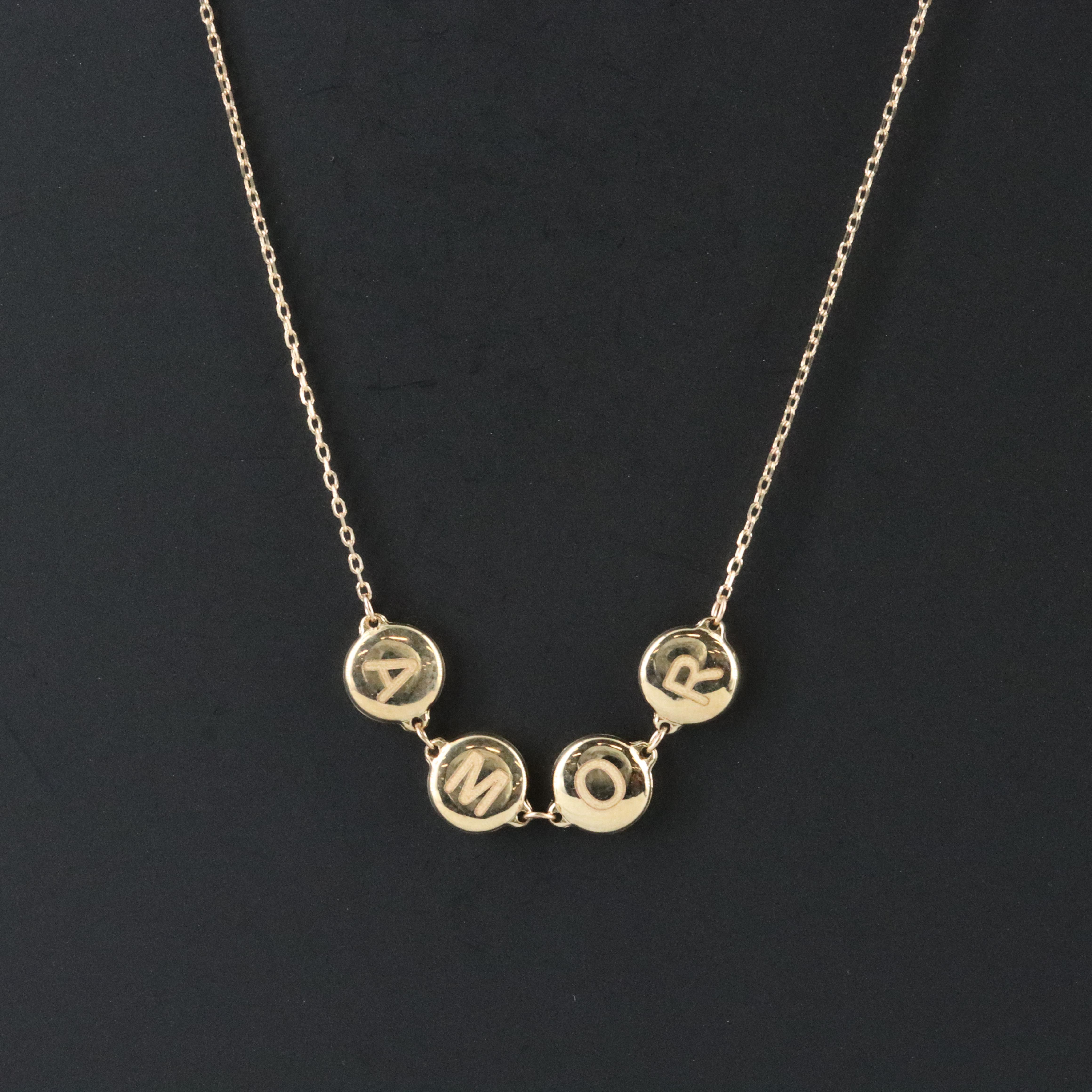 10K "Amor" Necklace