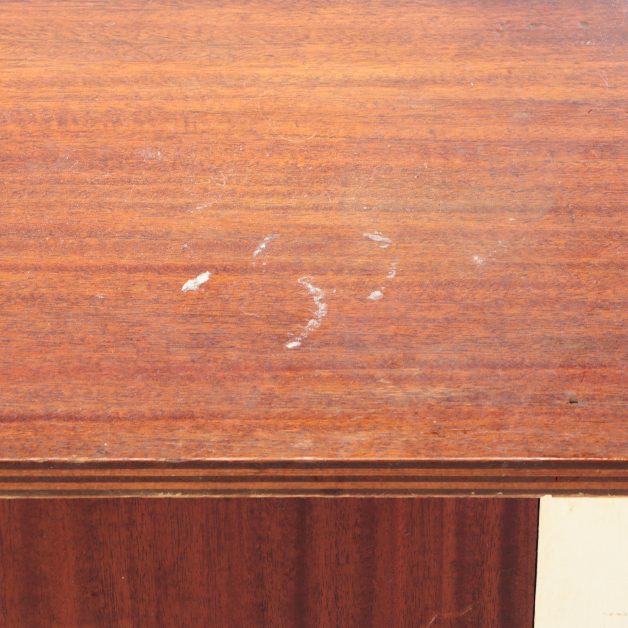 Parcel-Painted Plywood Cupboard, 20th Century