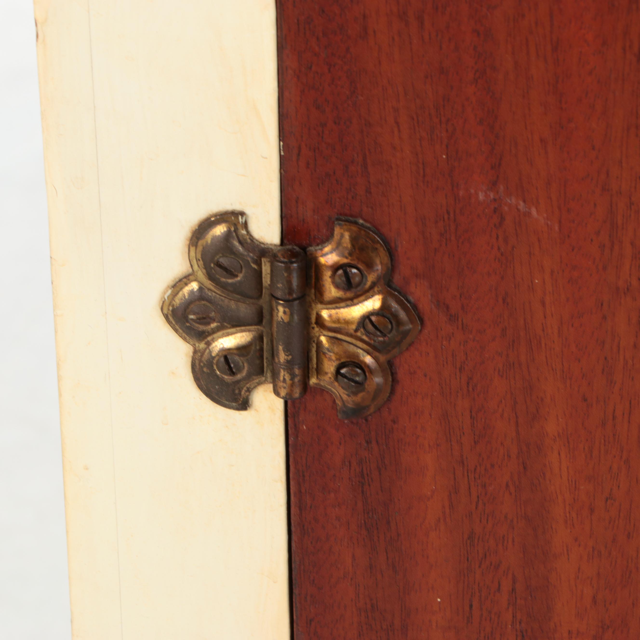 Parcel-Painted Plywood Cupboard, 20th Century