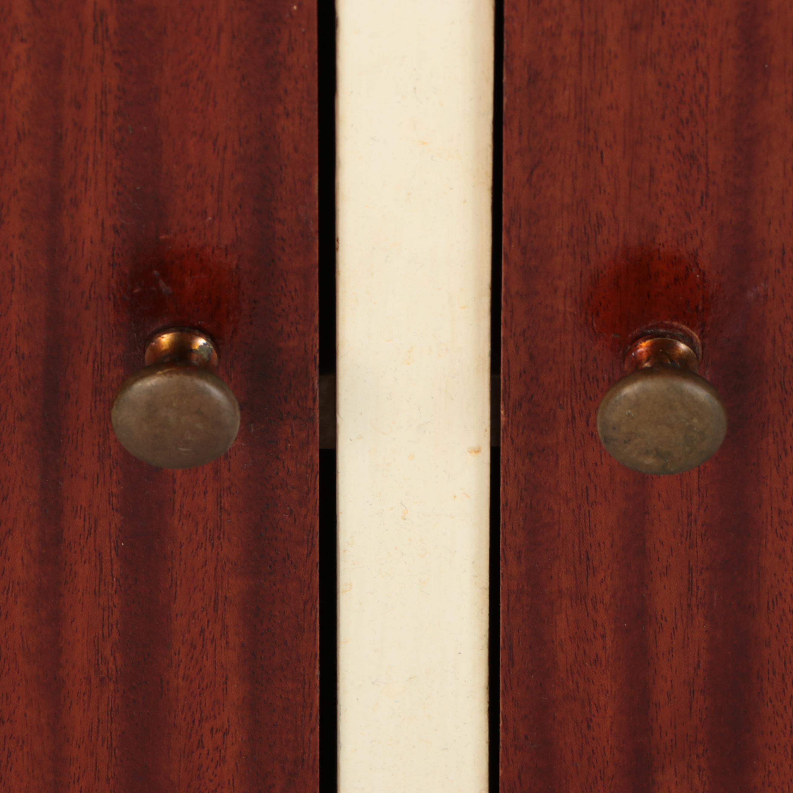 Parcel-Painted Plywood Cupboard, 20th Century