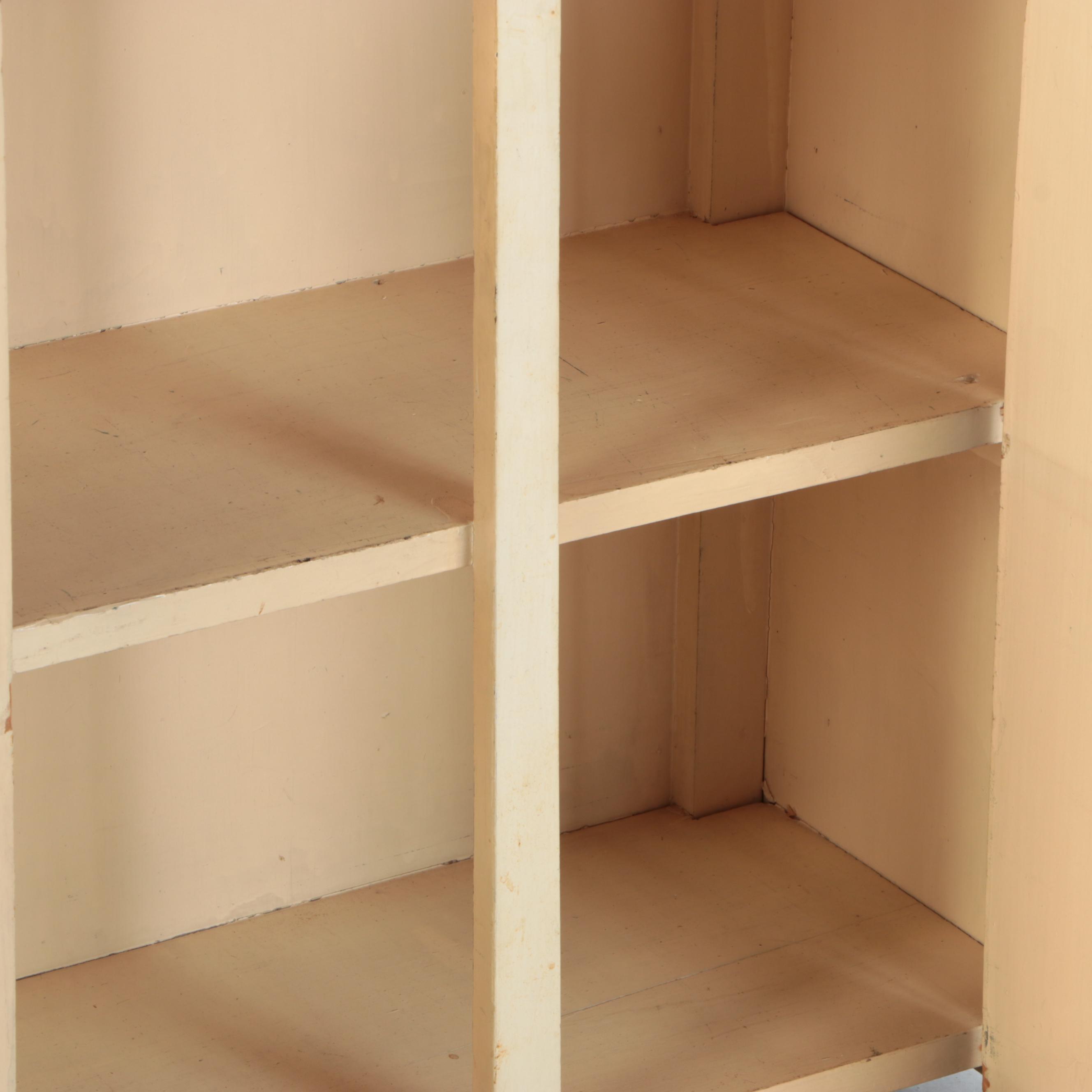 Parcel-Painted Plywood Cupboard, 20th Century