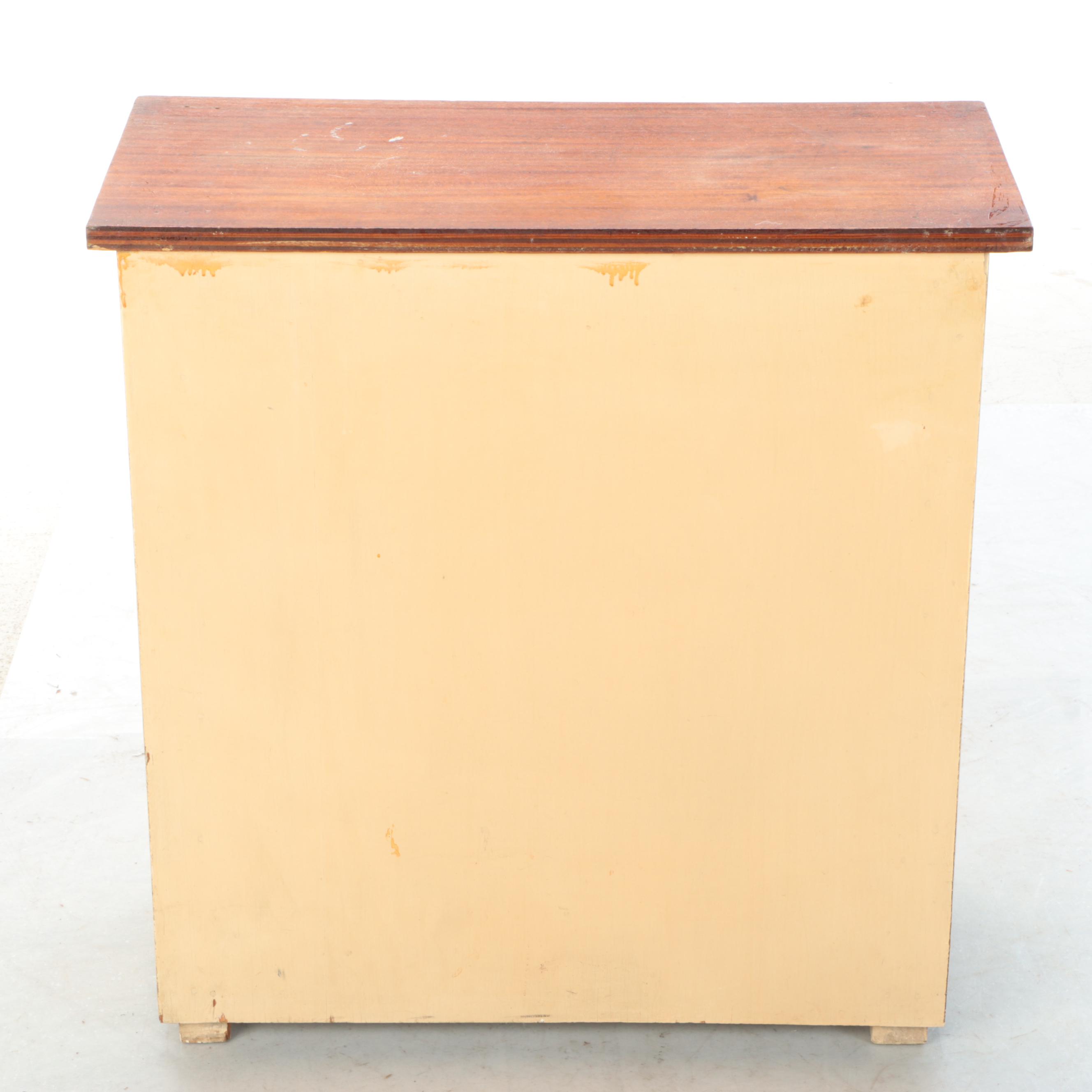 Parcel-Painted Plywood Cupboard, 20th Century