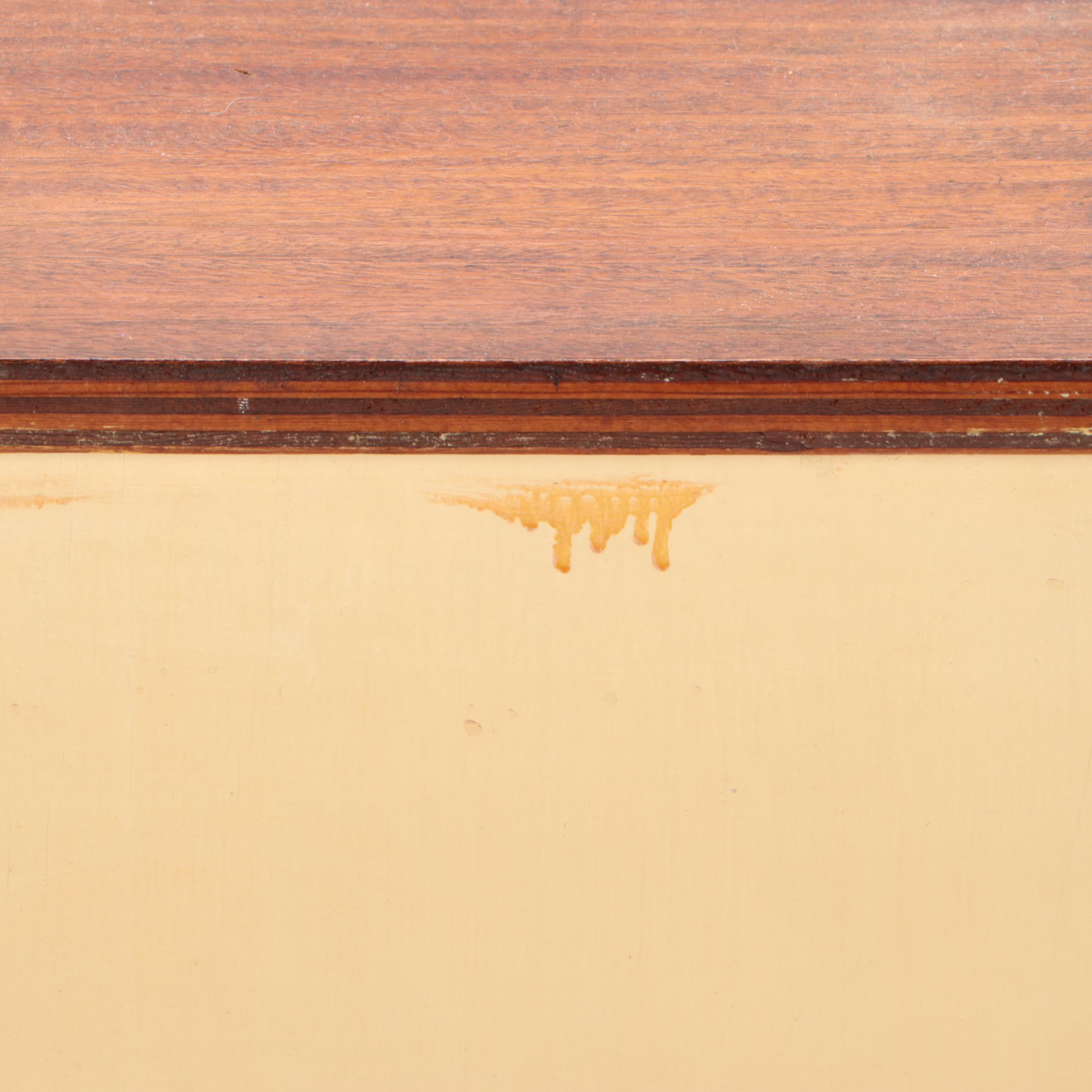 Parcel-Painted Plywood Cupboard, 20th Century