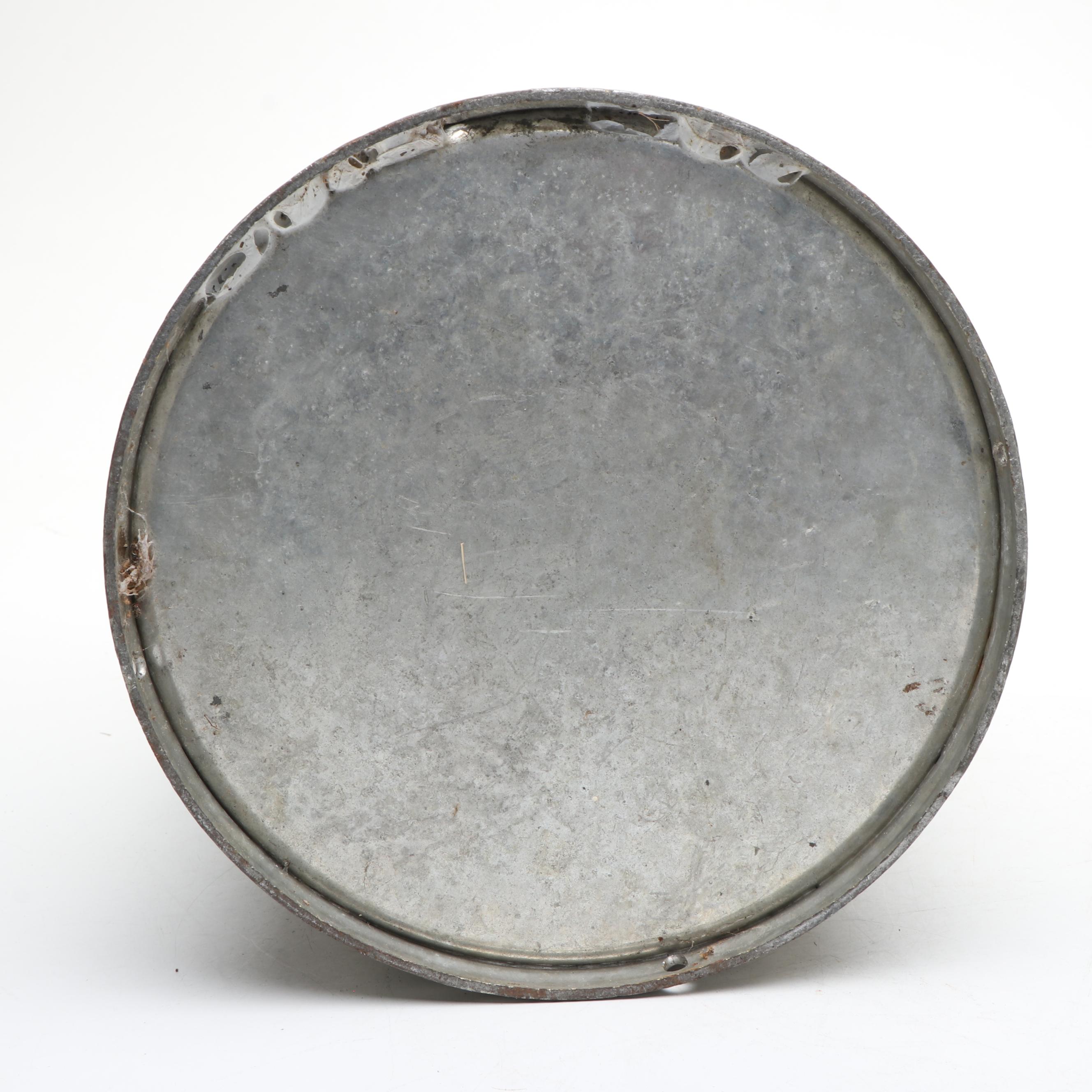 Galvanized Metal Carnation Co. Milk Can