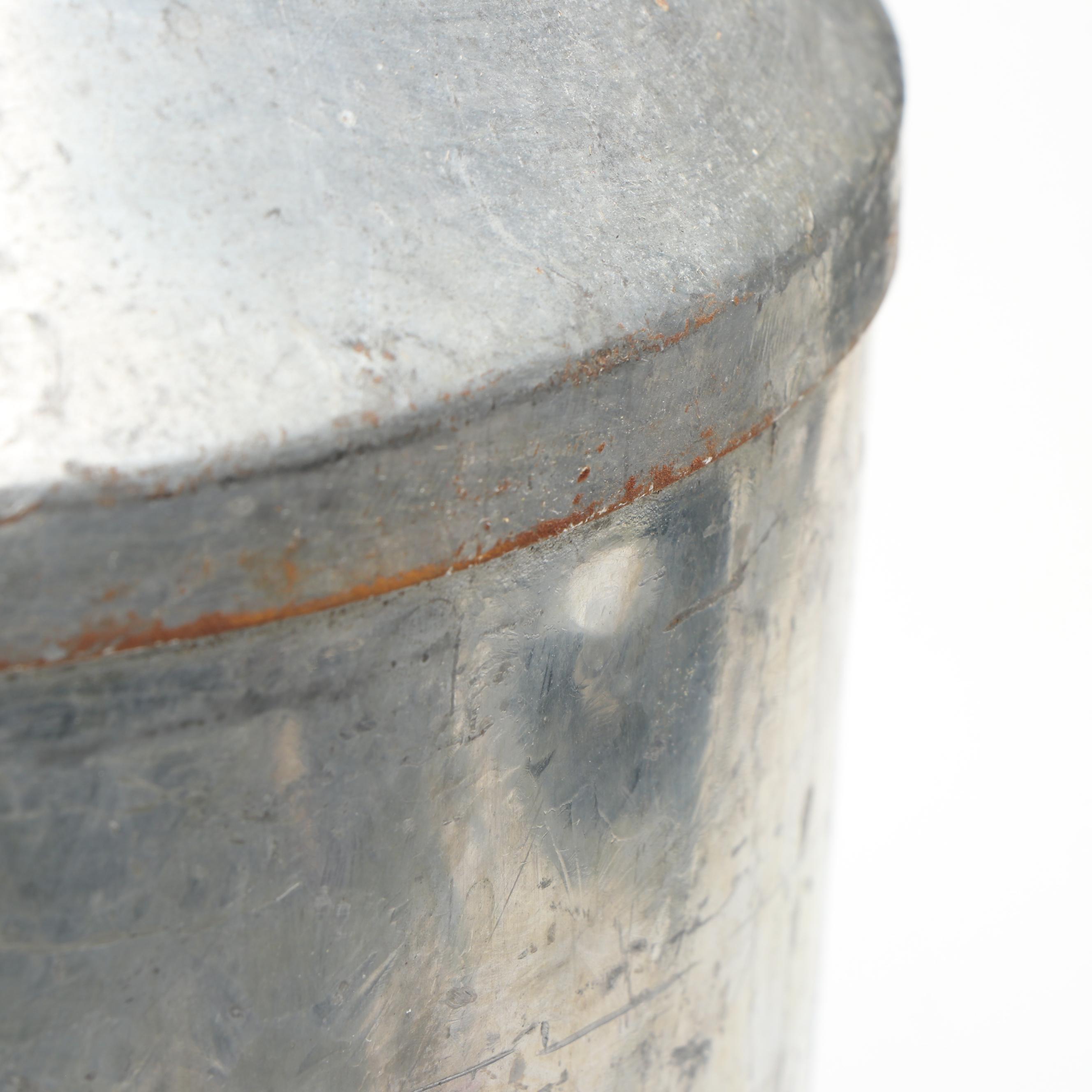 Galvanized Metal Carnation Co. Milk Can