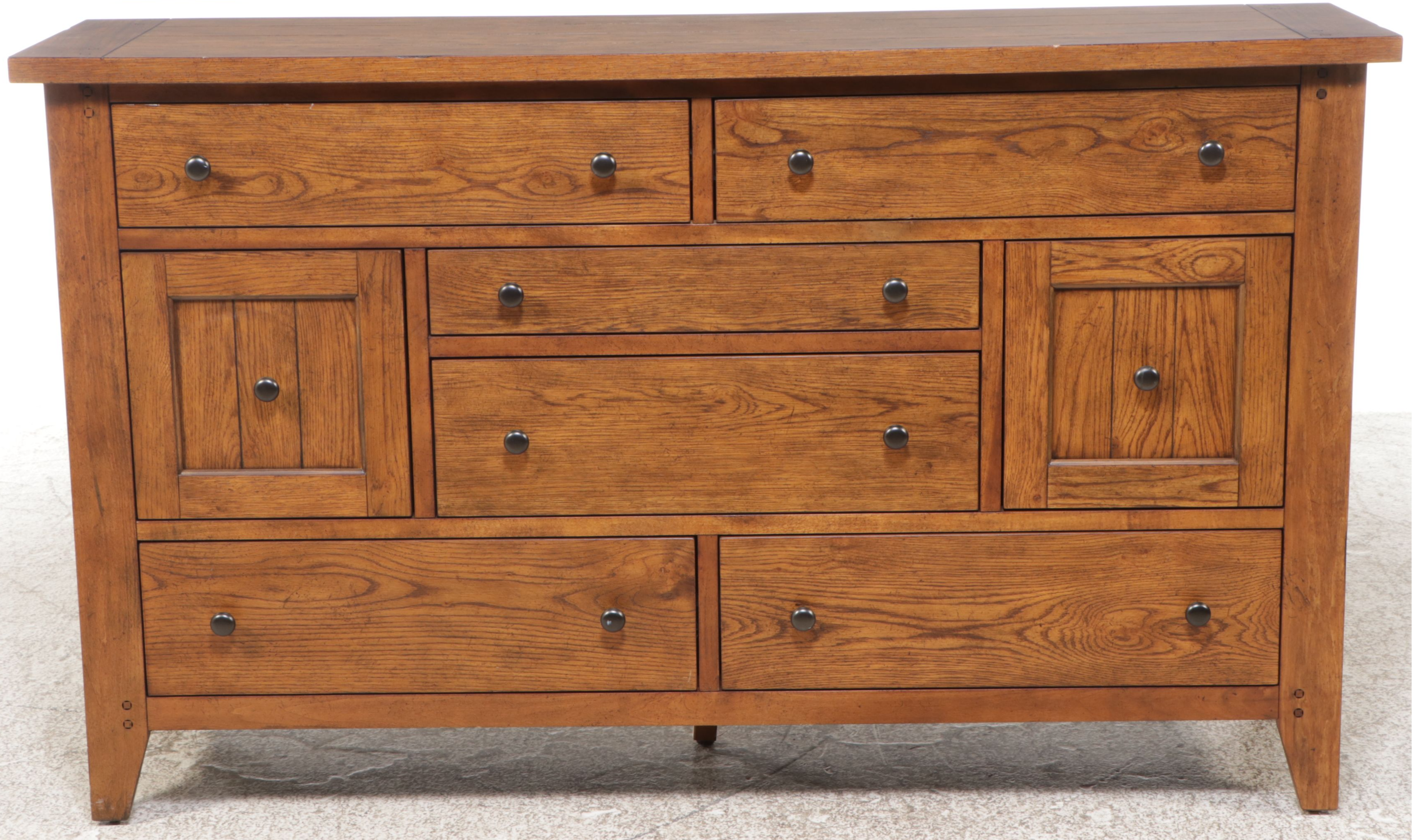 Liberty Furniture Contemporary Mission Style Oak Dresser