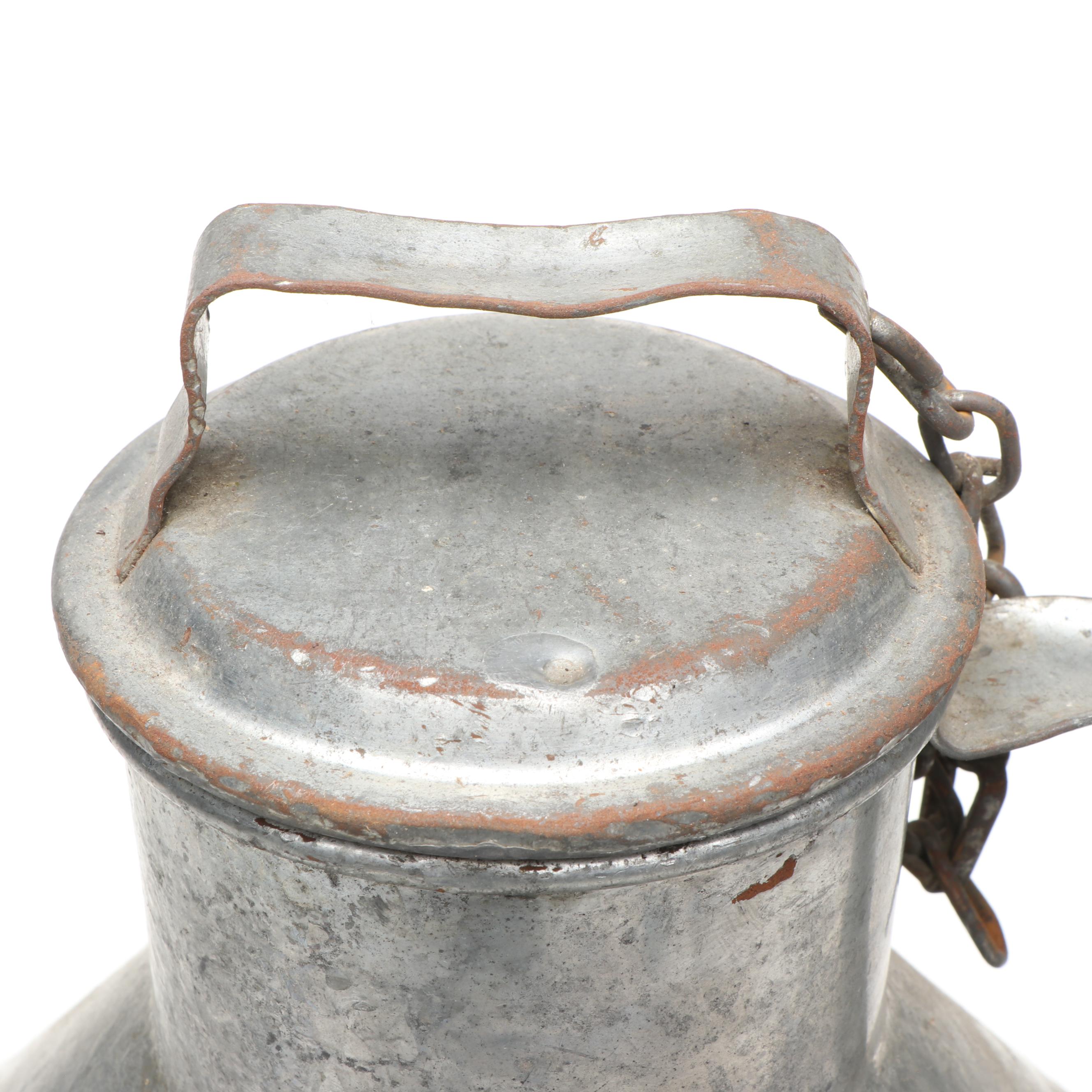 Galvanized Metal Carnation Co. Milk Can
