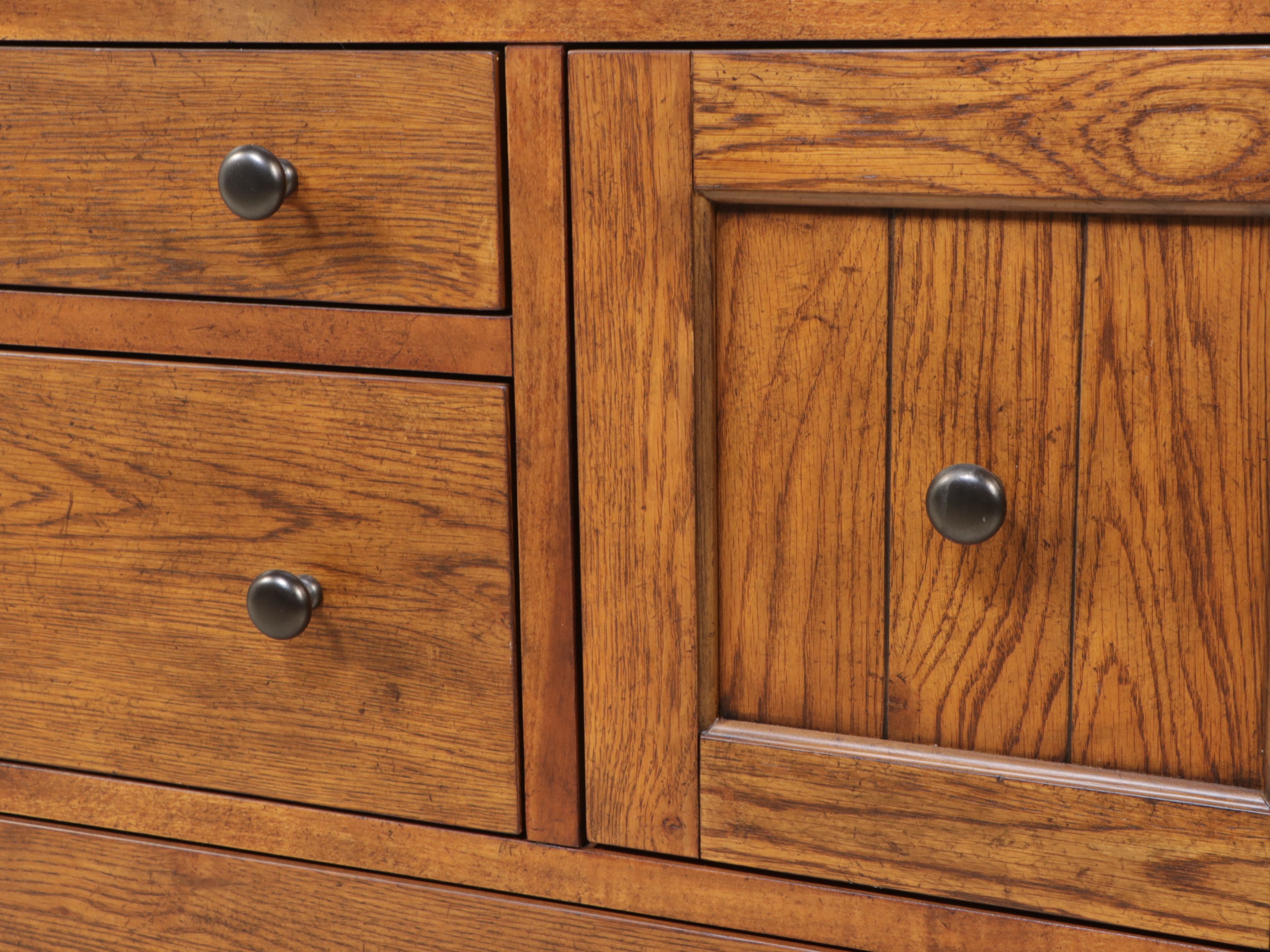 Liberty Furniture Contemporary Mission Style Oak Dresser