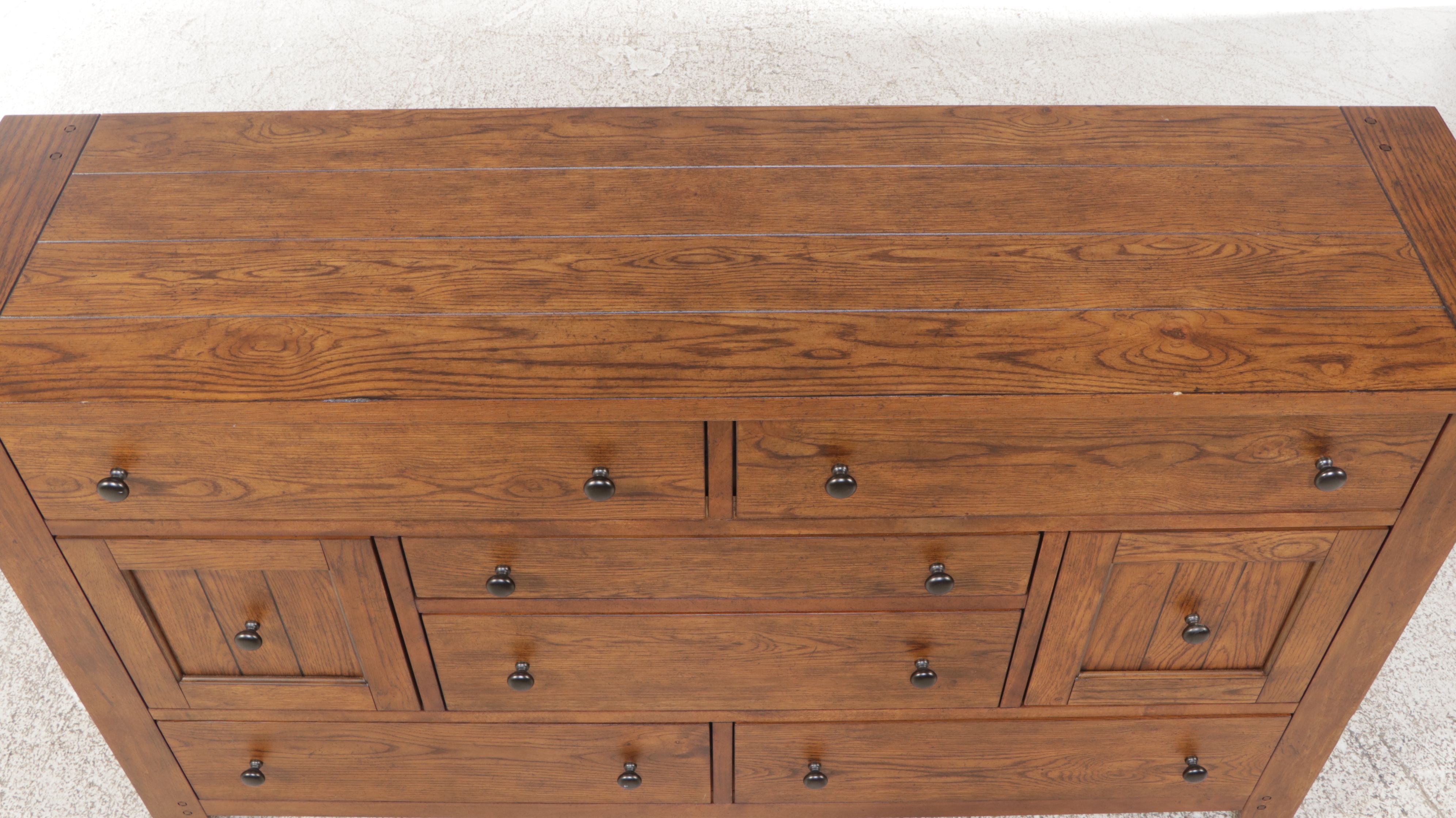 Liberty Furniture Contemporary Mission Style Oak Dresser