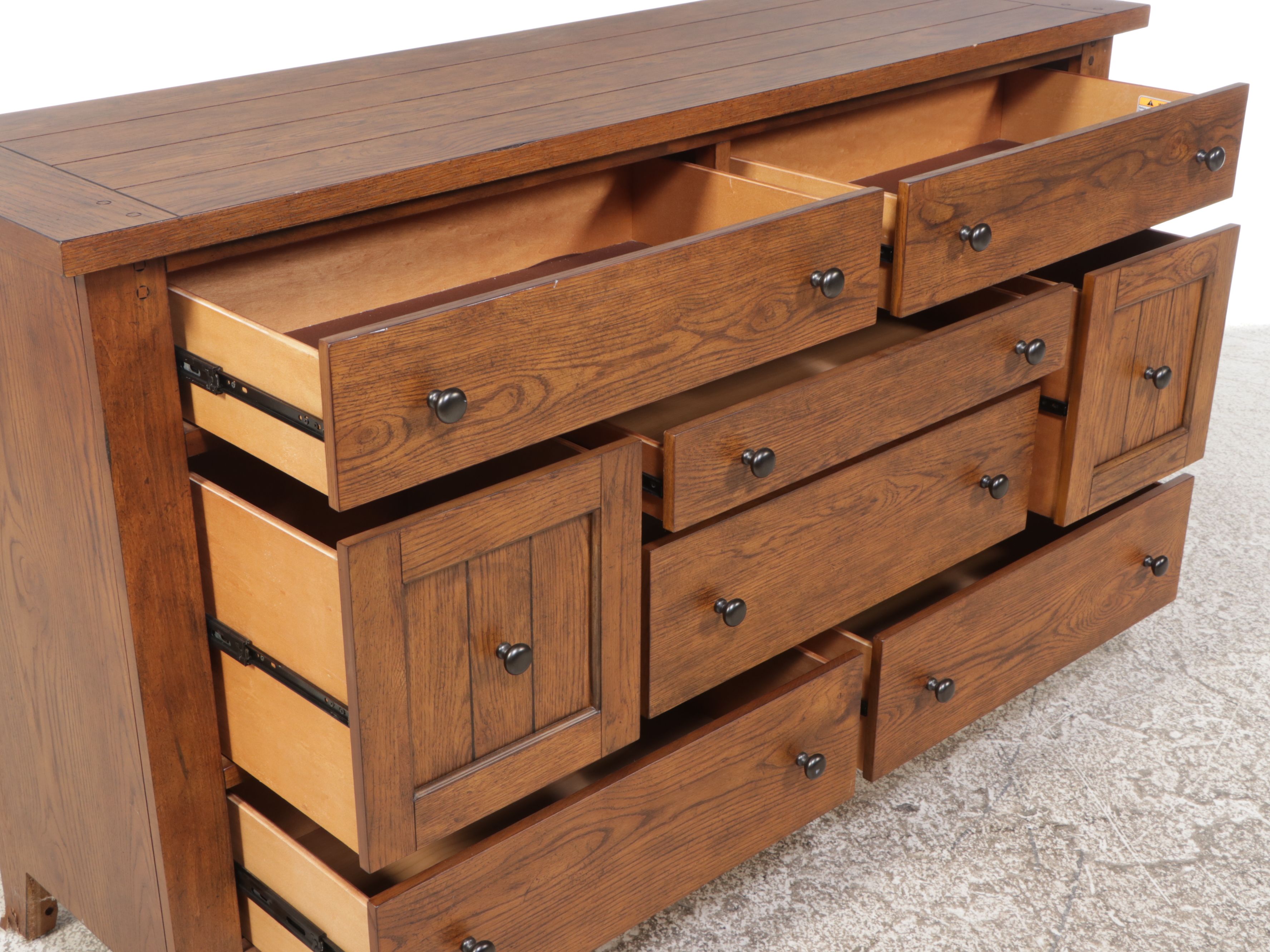 Liberty Furniture Contemporary Mission Style Oak Dresser