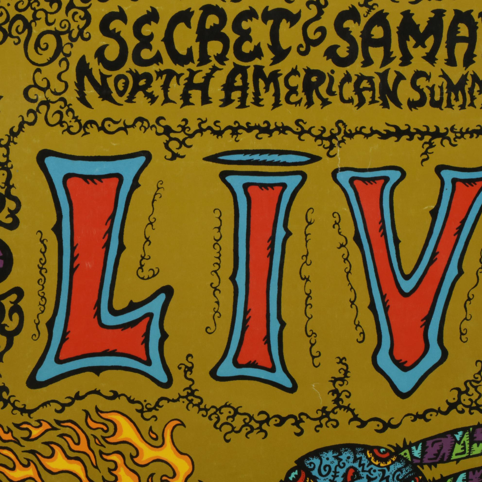 David Fremont Offset Lithograph Poster for LĪVE: Secret Samadhi Tour, 1997