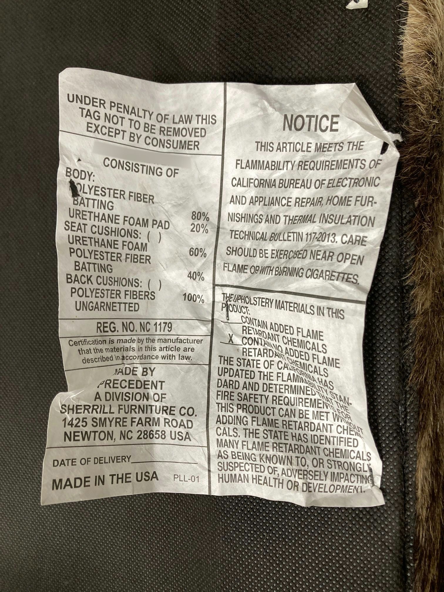 Precedent by Sherrill Furniture Contemporary Cowhide Upholstered Ottoman