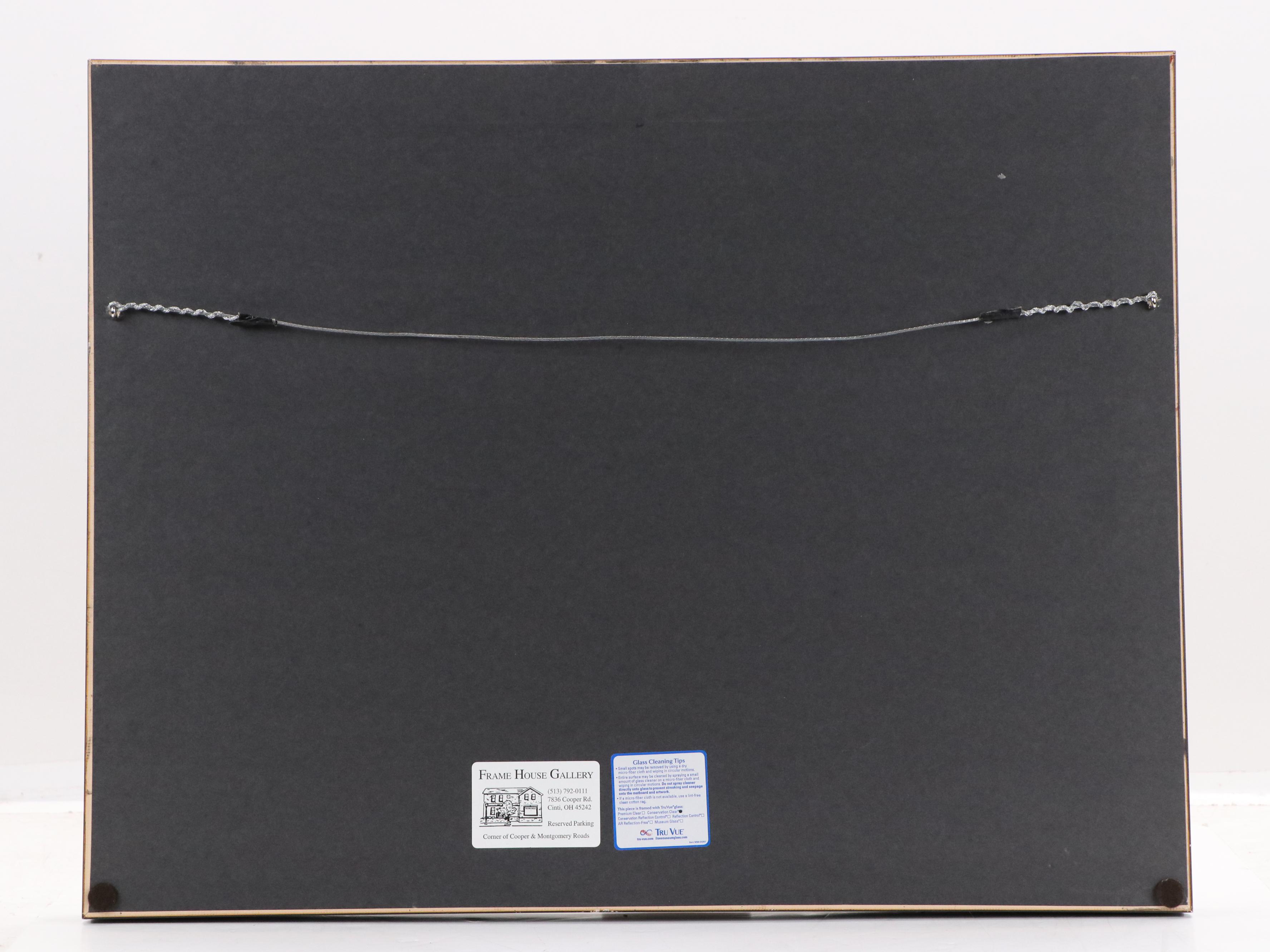 Zoe Davis Coastal Landscape Watercolor Painting, 1957