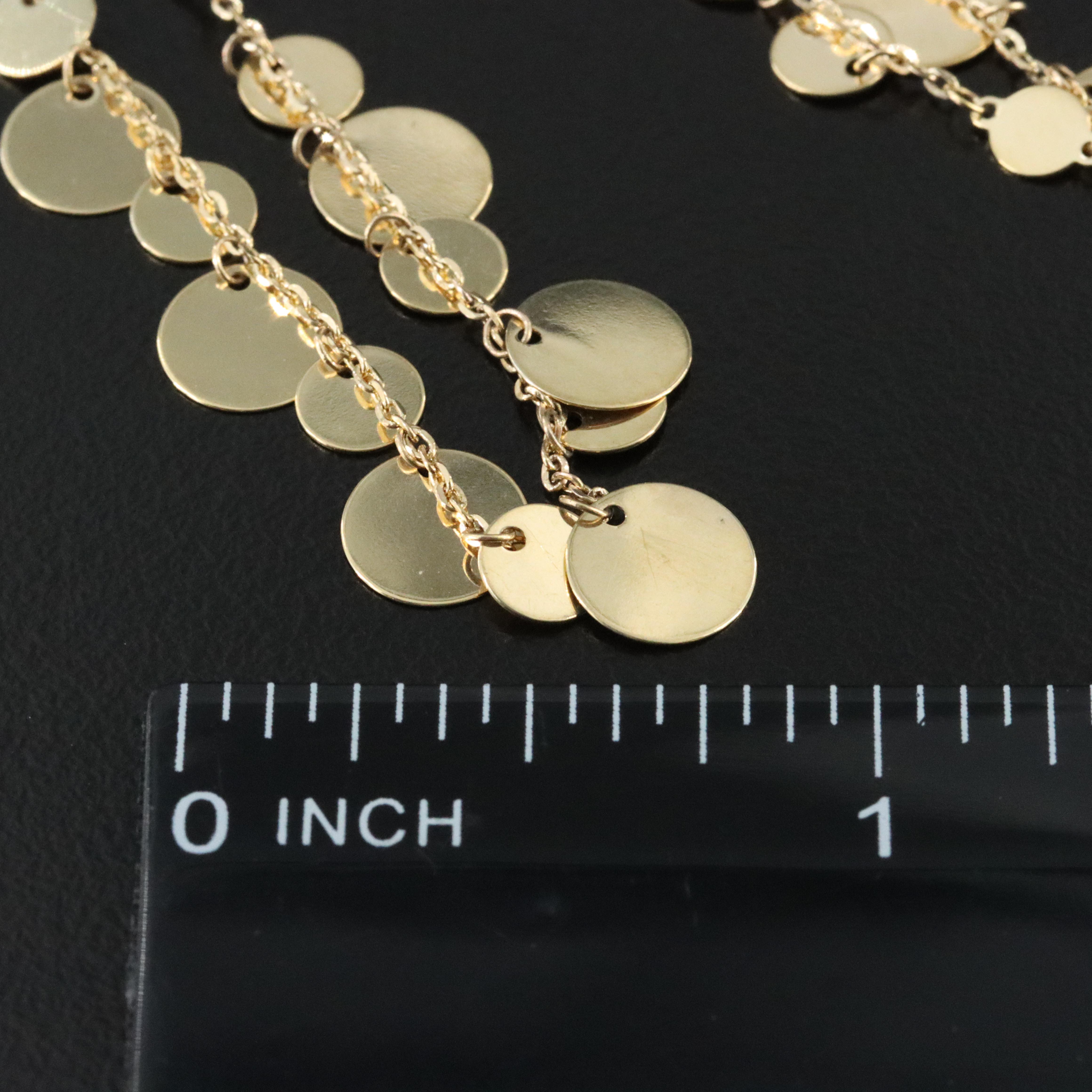 10K Disc Necklace