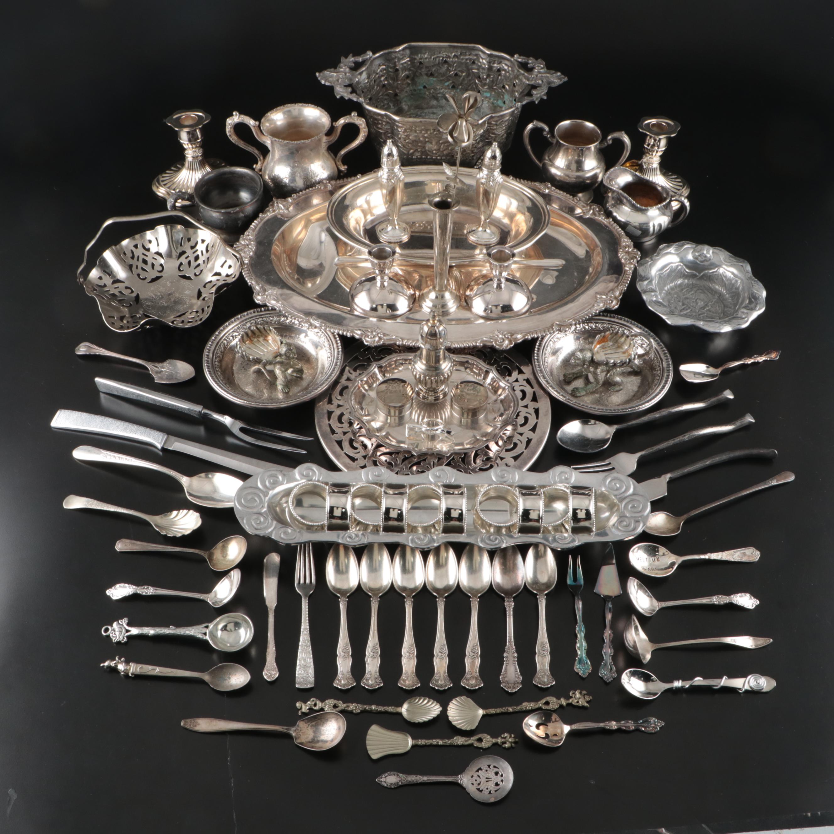 Reed & Barton, Rogers Bros. and Other Silver Plate Serving and Table Accessories