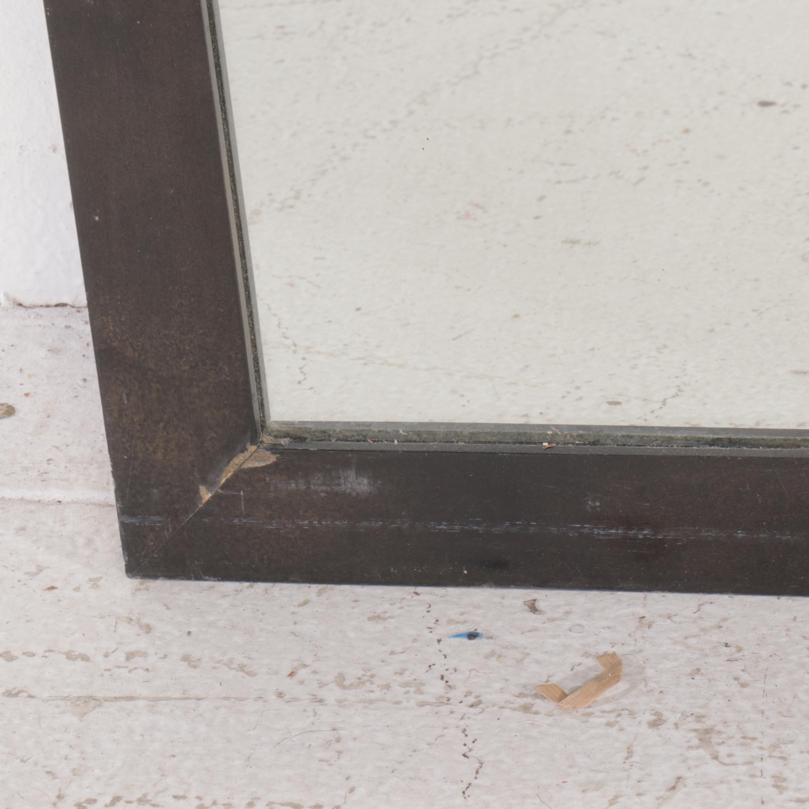 Contemporary Wooden Frame Full-Length Mirror