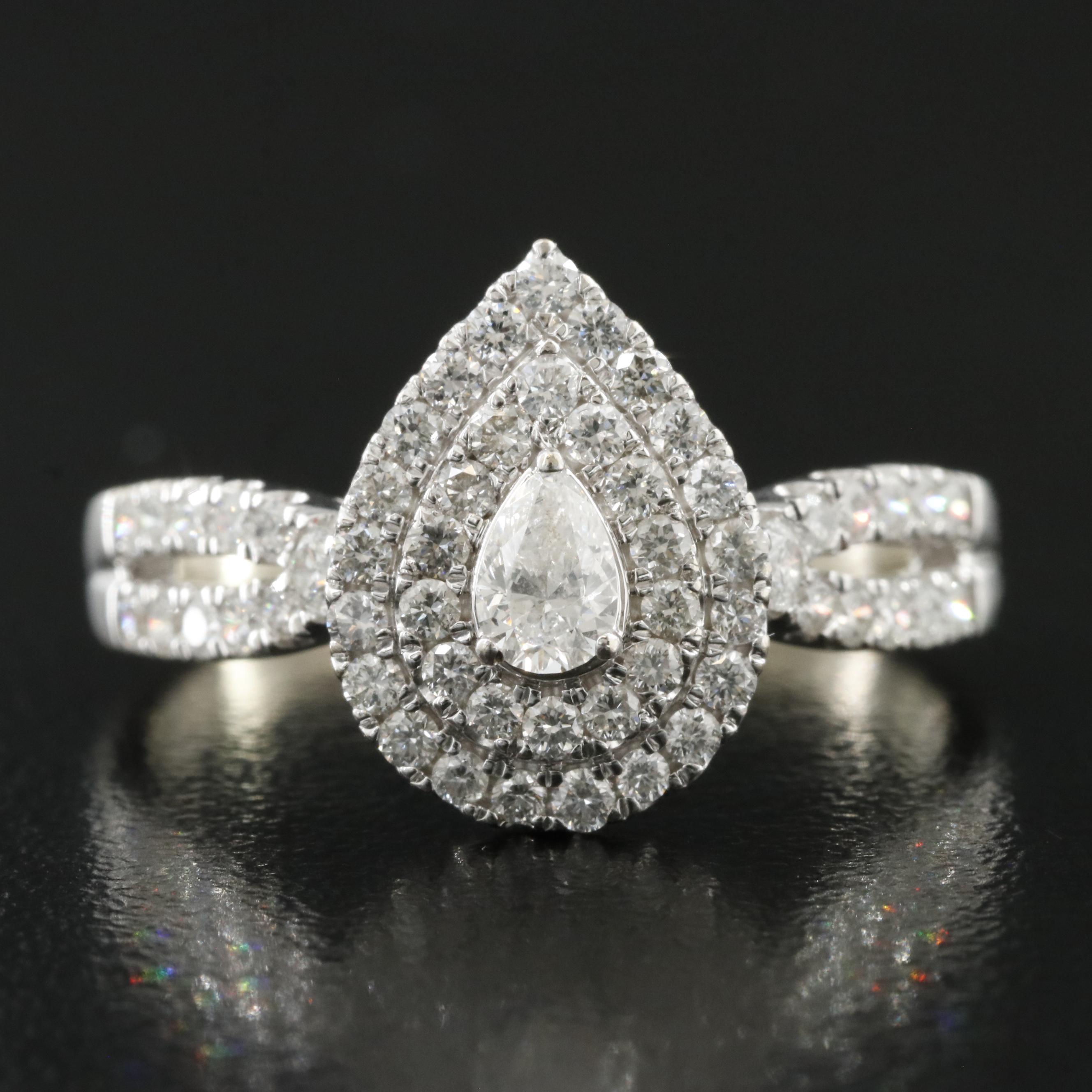 10K 1.01 CTW Diamond Ring