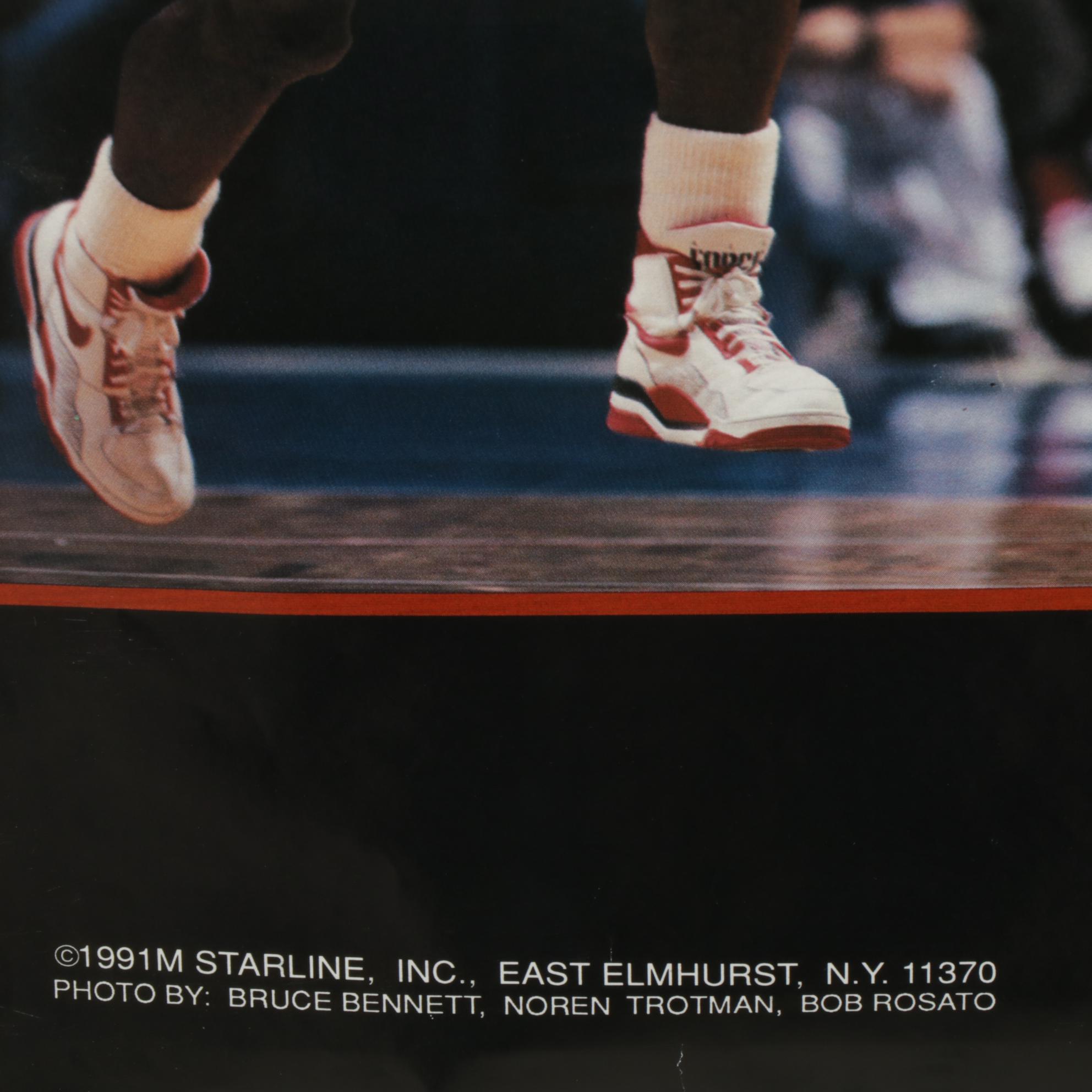 Chicago Bulls 1991 World Championship Offset Lithograph Poster, 1991