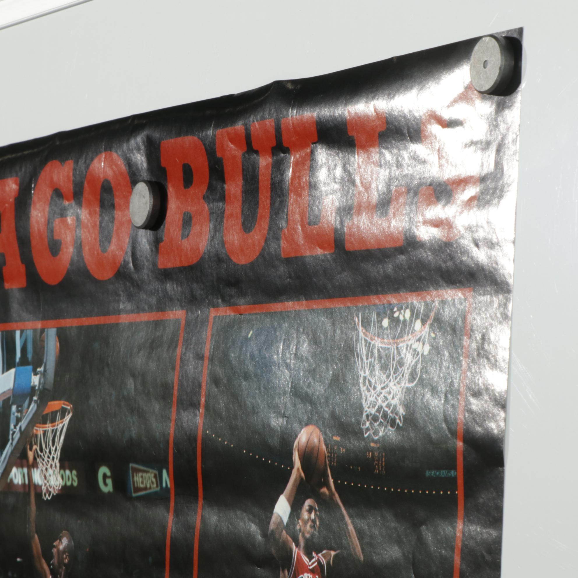 Chicago Bulls 1991 World Championship Offset Lithograph Poster, 1991