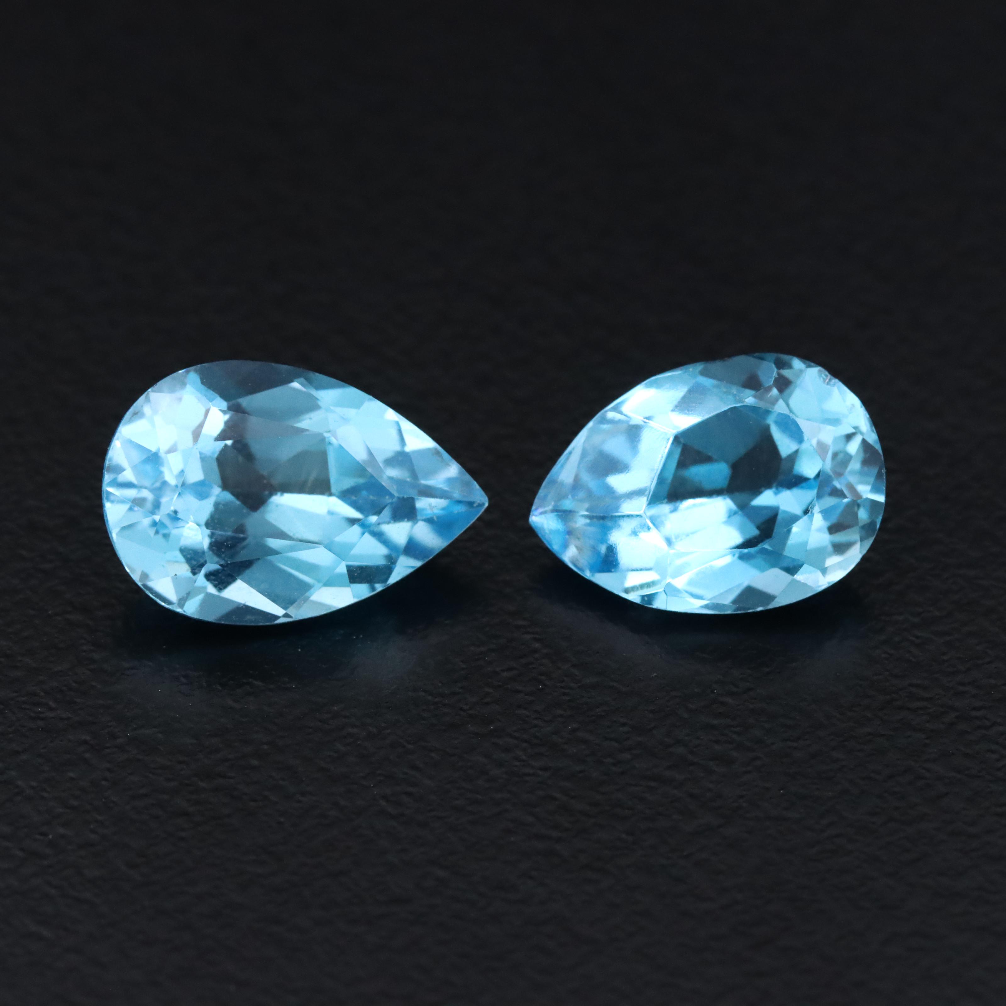 Loose 6.70 CTW Swiss Blue Topaz