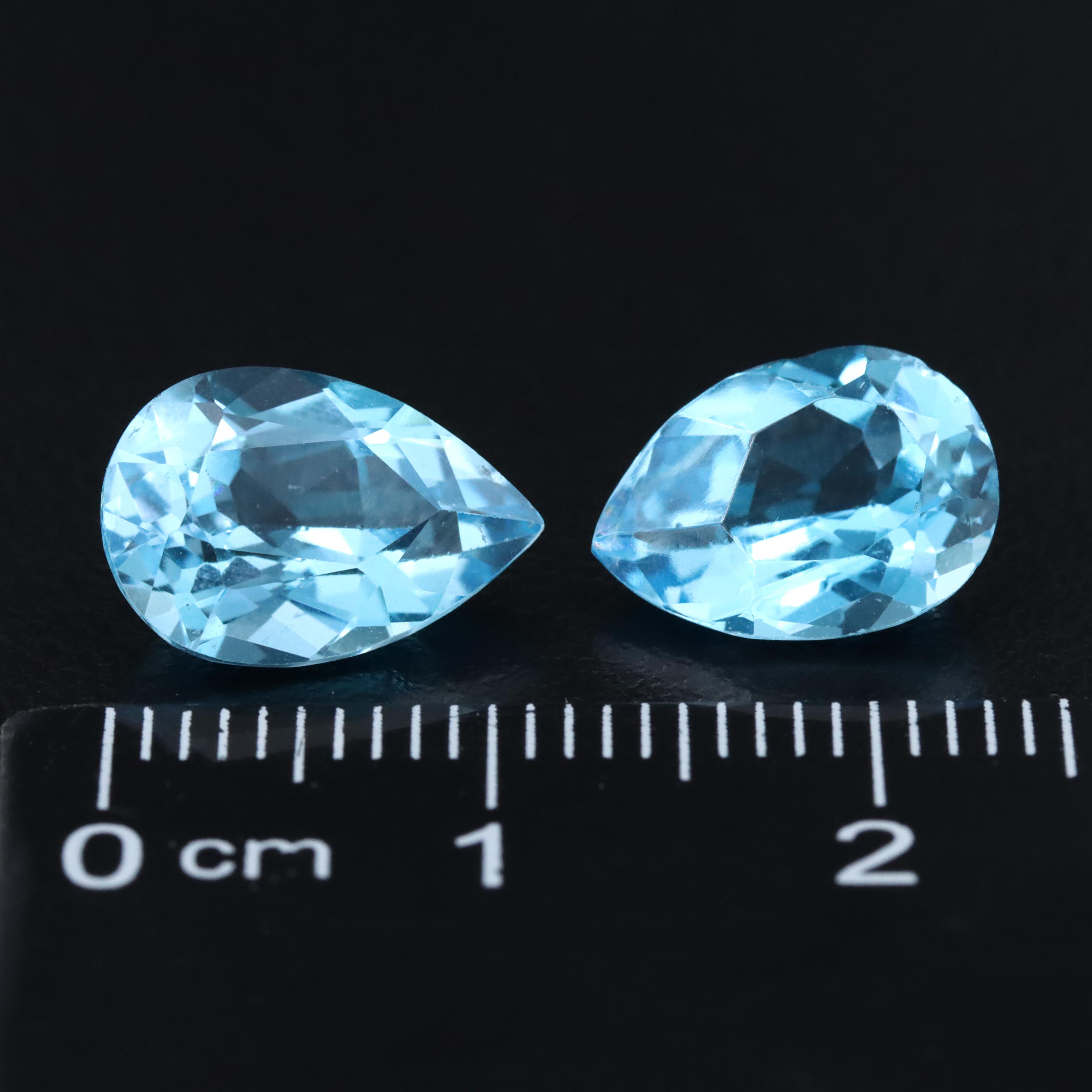 Loose 6.70 CTW Swiss Blue Topaz