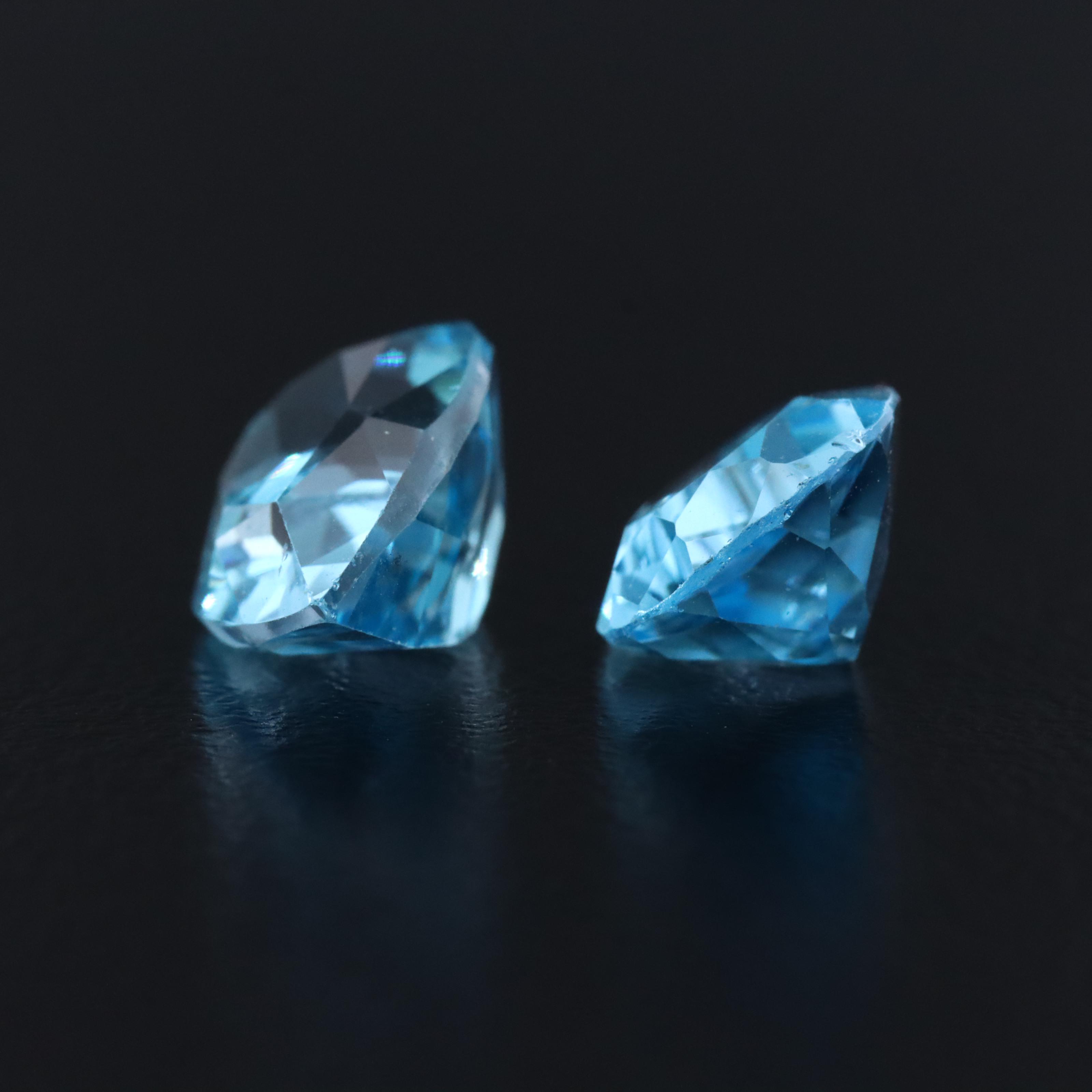 Loose 6.70 CTW Swiss Blue Topaz