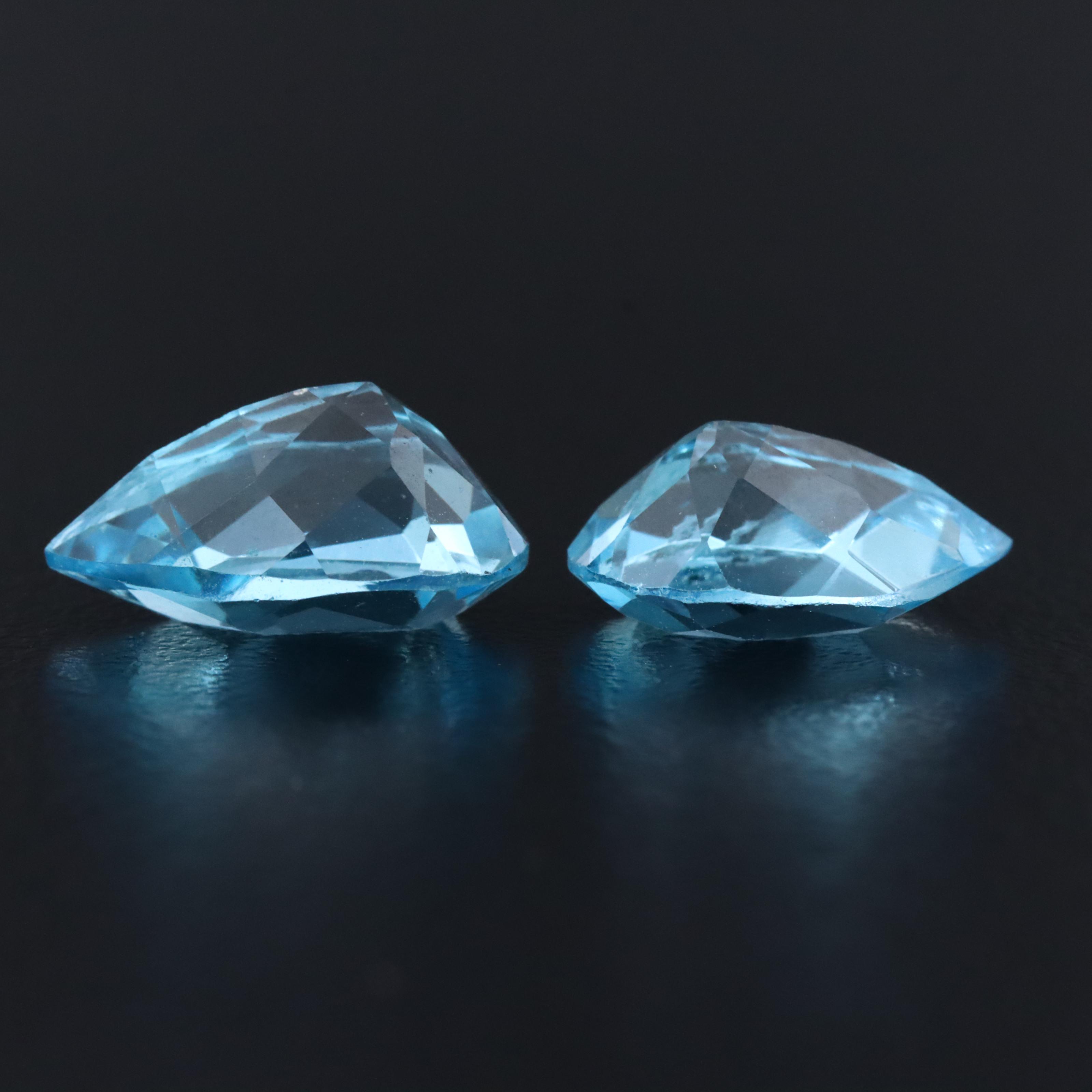 Loose 6.70 CTW Swiss Blue Topaz