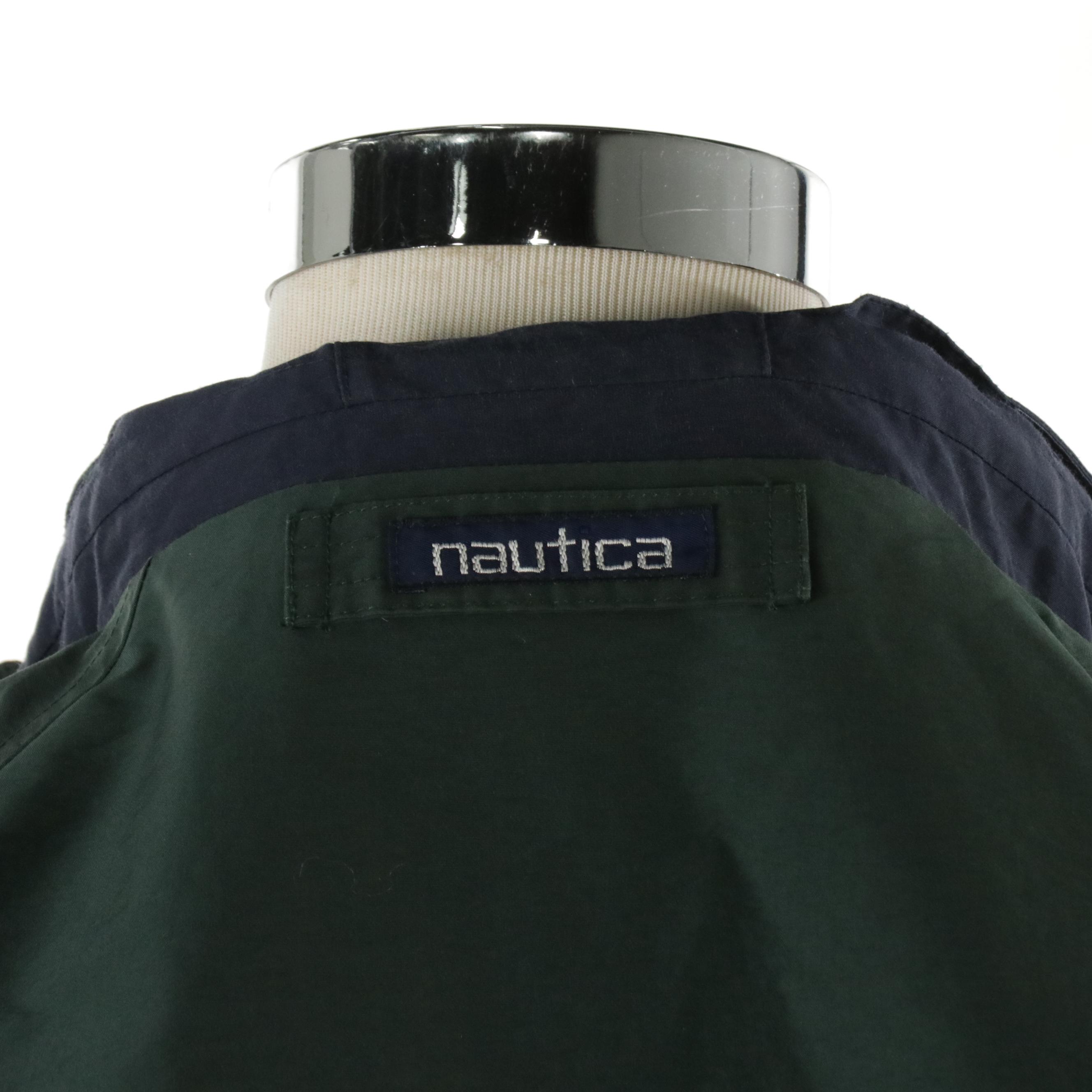 Men's Façonnable Zip Jacket and Nautica Reversible Packable Hood Zip Jacket