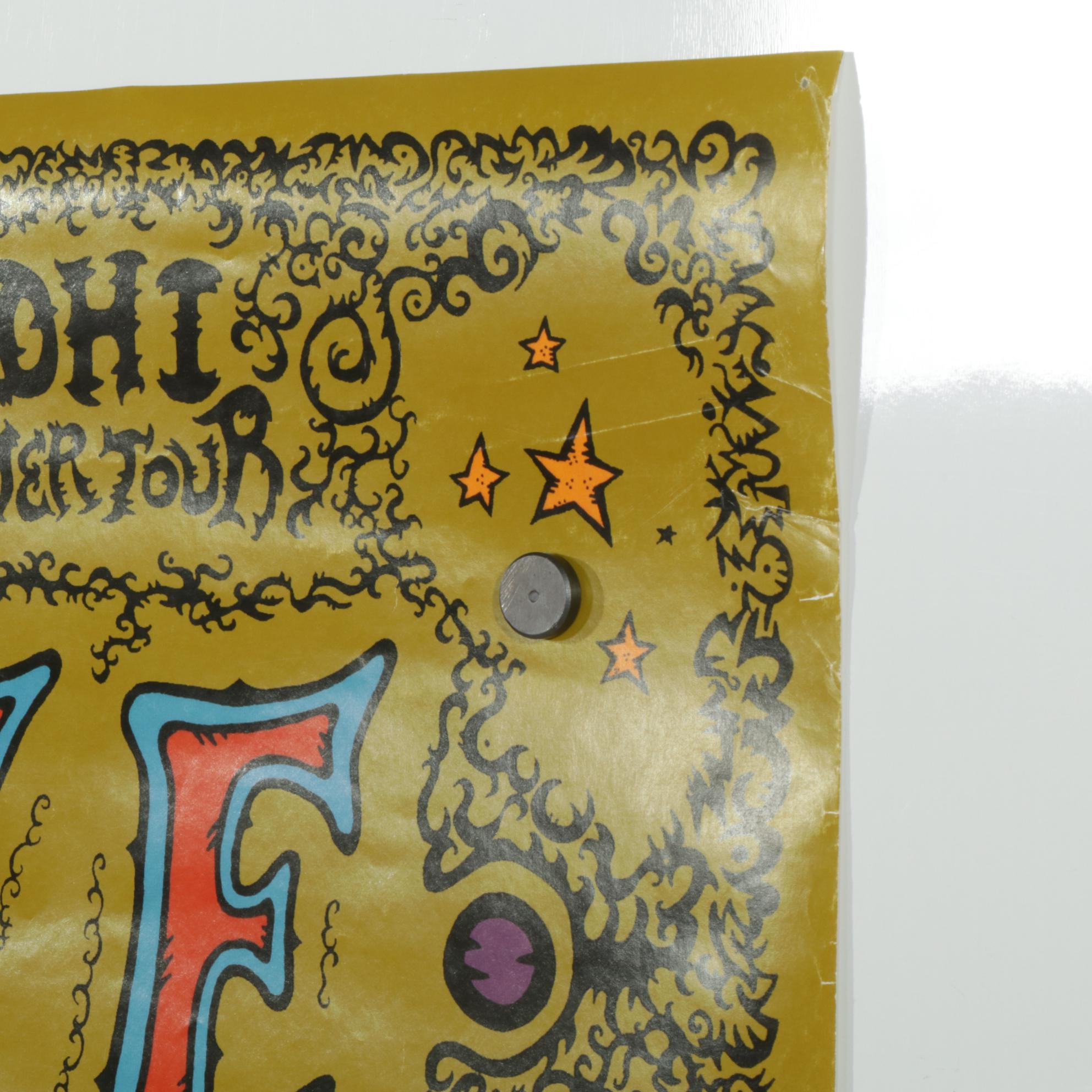 David Fremont Offset Lithograph Poster for LĪVE: Secret Samadhi Tour, 1997