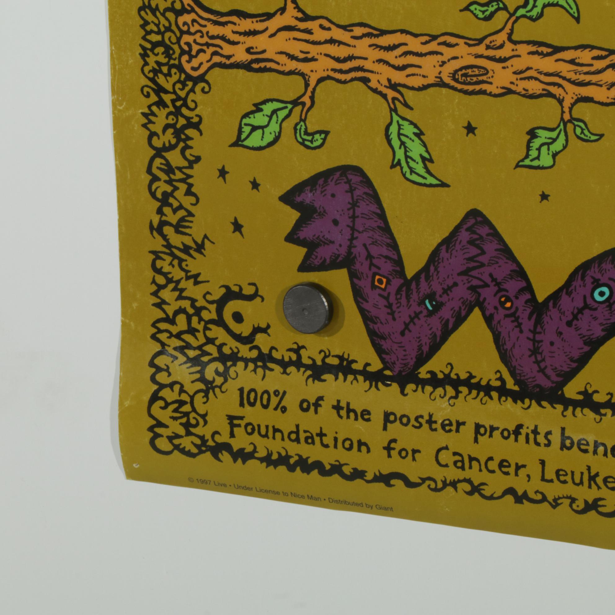 David Fremont Offset Lithograph Poster for LĪVE: Secret Samadhi Tour, 1997