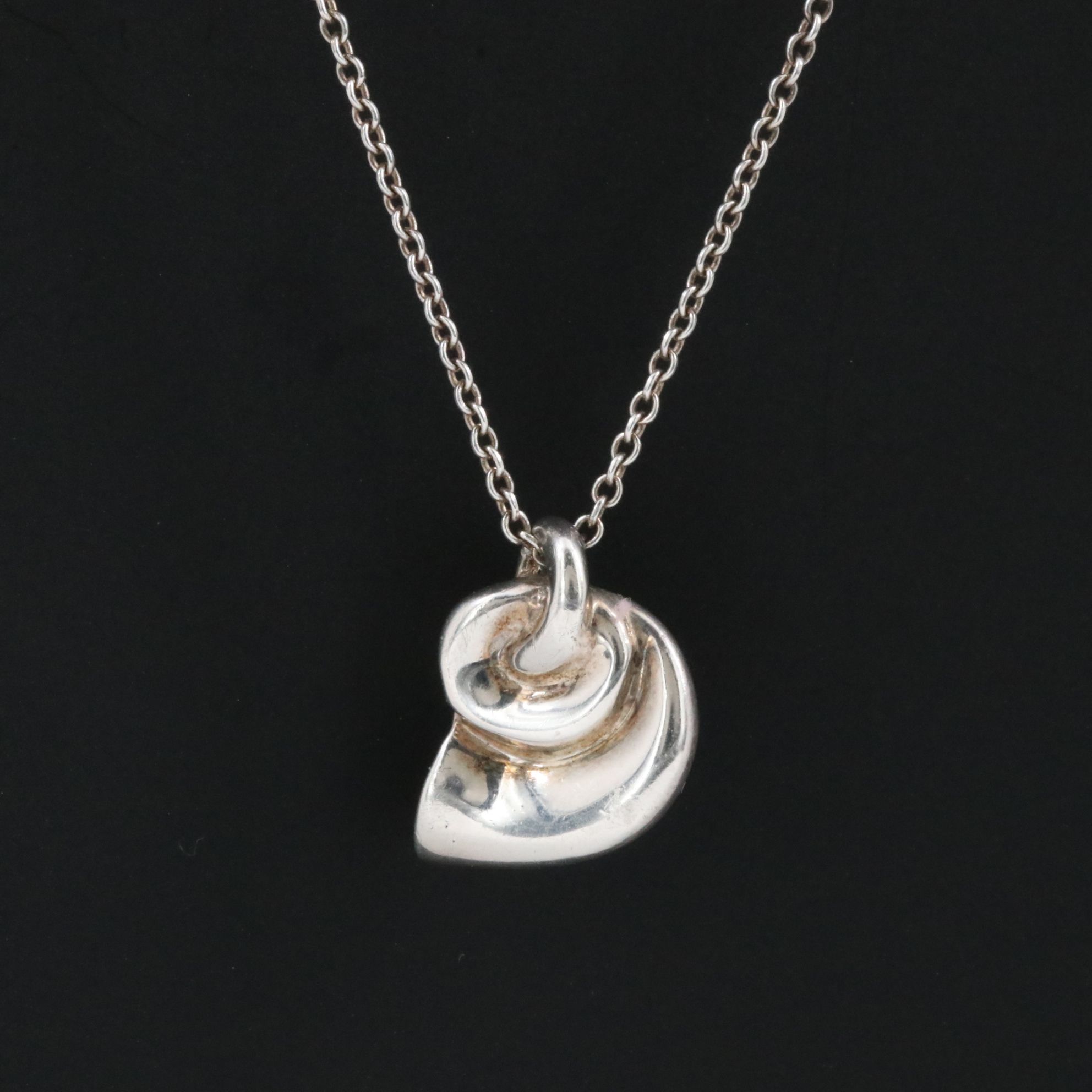 Elsa Peretti for Tiffany & Co. Sterling Horn Shell Necklace