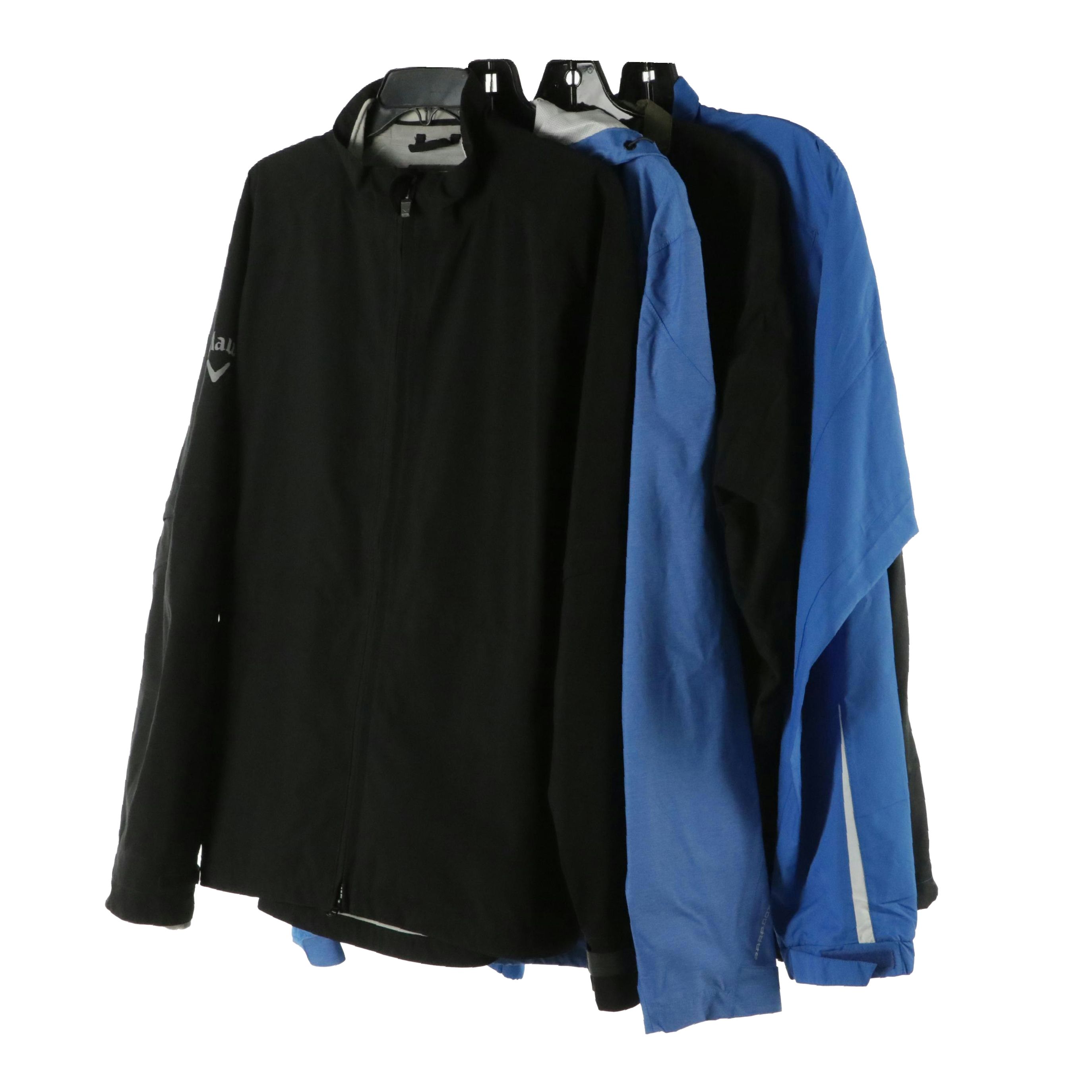 Men's Callaway, Ralph Laren Polo Sport, Bobby Jones, and Paradox Zip Jackets