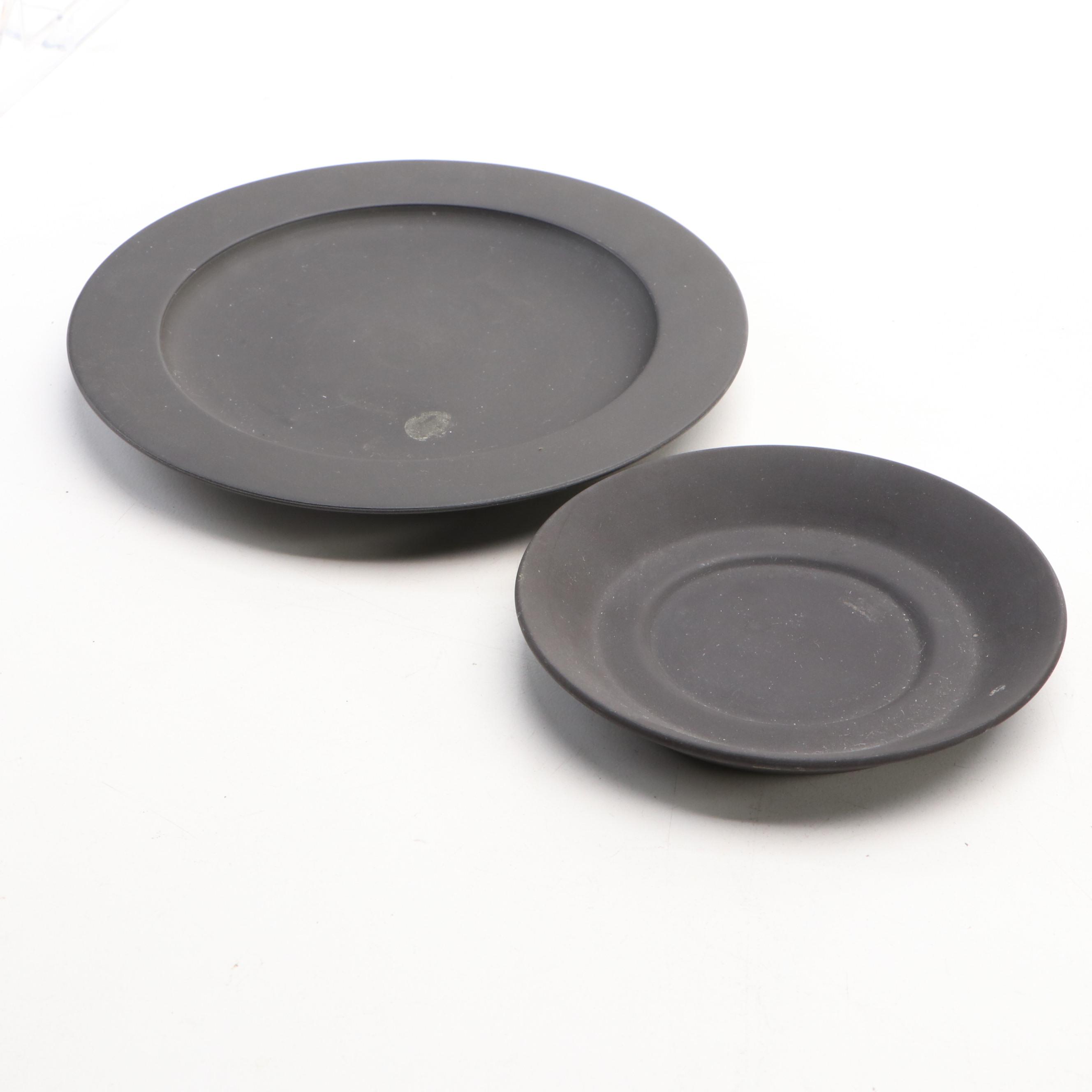 Wedgwood Black Basalt Teacups, Saucers and Other Ceramic Tableware