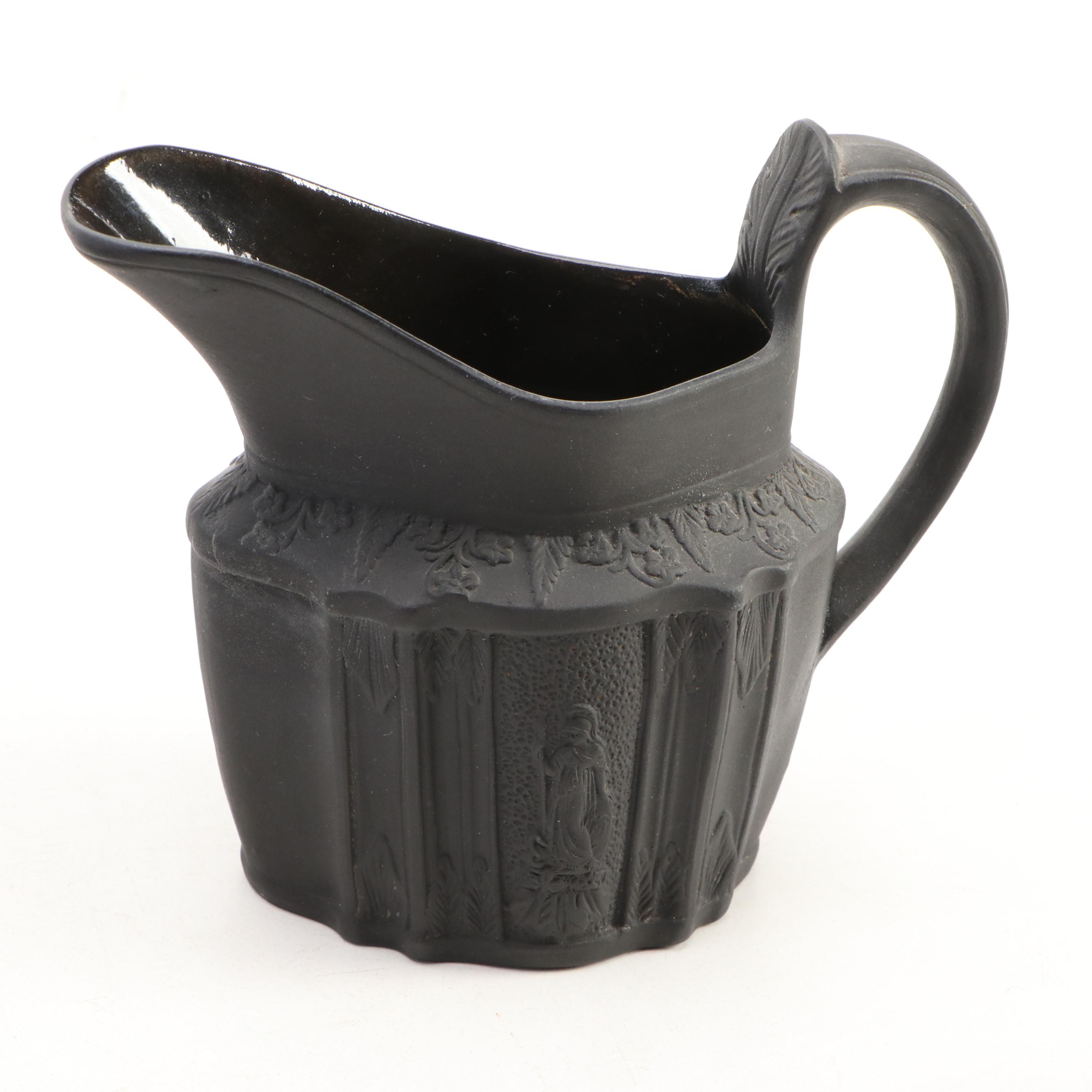 Wedgwood Black Basalt Teacups, Saucers and Other Ceramic Tableware