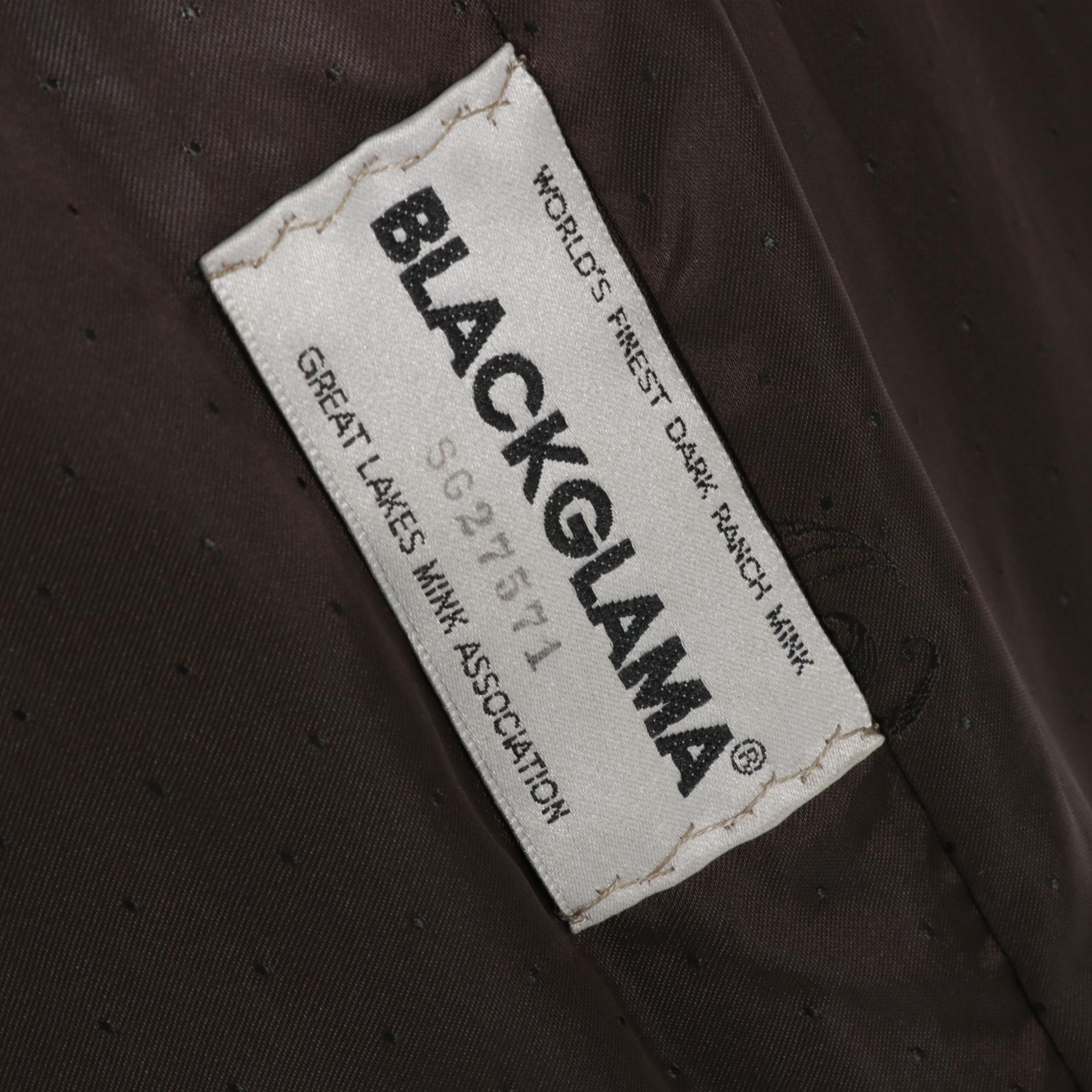 Blackglama Dark Ranch Mink Fur Coat by Morris Kaye & Sons